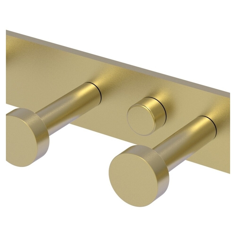Percha de pared con 6 ganchos en latón satinado estilo Fresno - Allied Brass