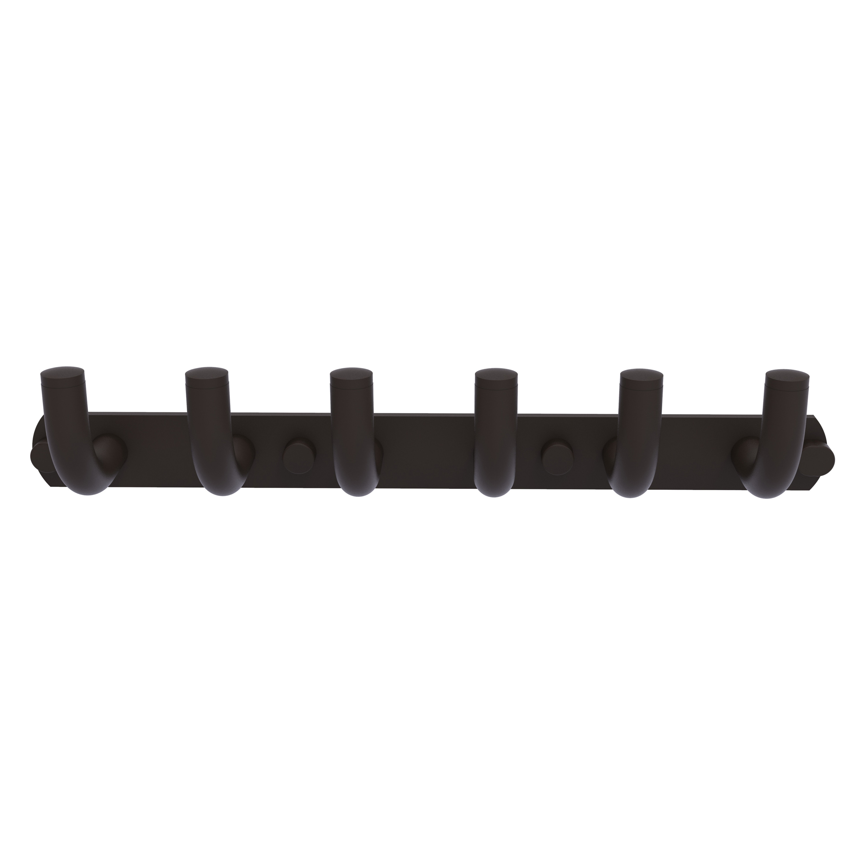 Colgador de Toallas de Pared con 6 Ganchos en Bronce Frotado en Aceite - Allied Brass Remi RM-20-6-ORB