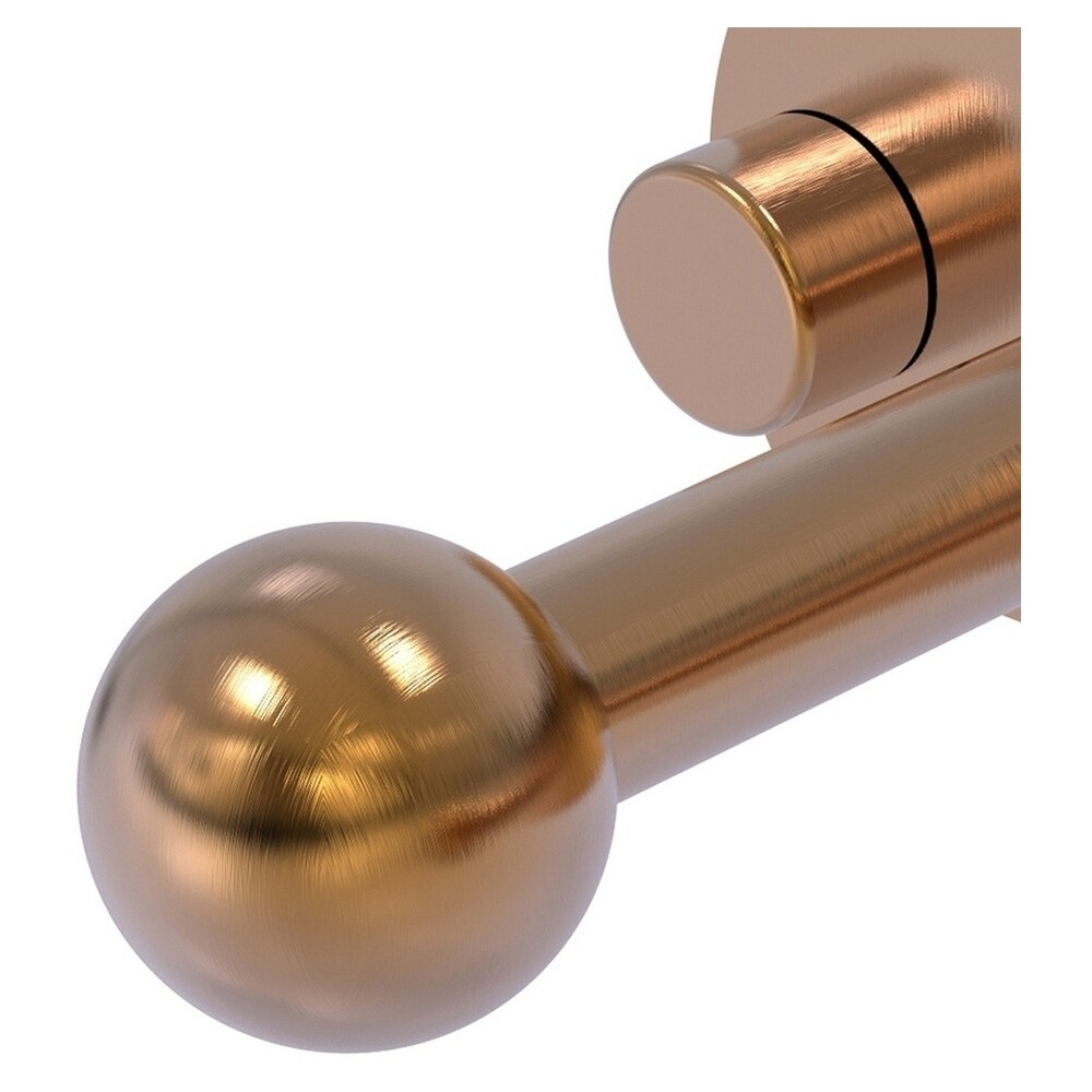 Colgador de Toallas de Pared Doble en Bronce Cepillado Prestige Skyline de Allied Brass