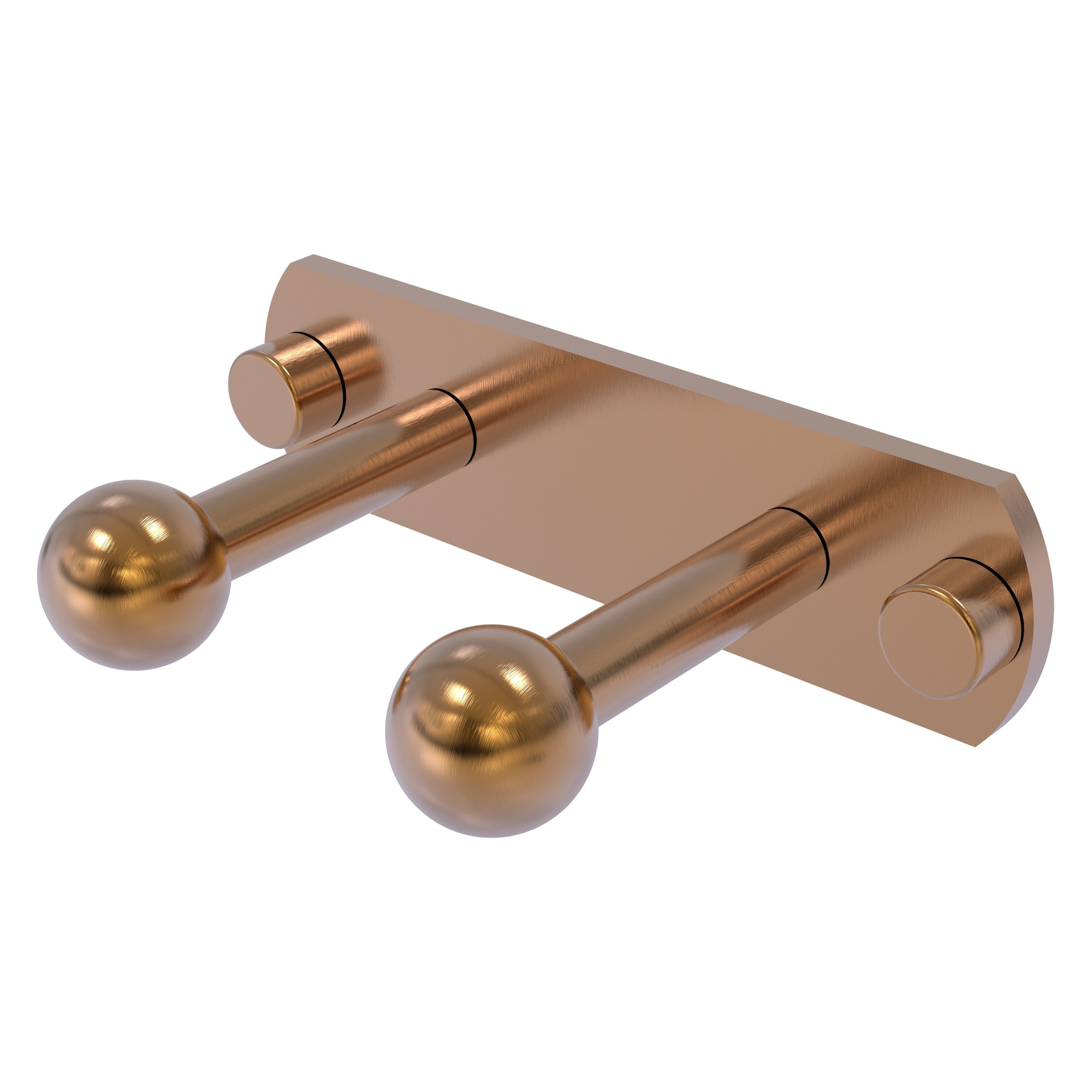 Colgador de Toallas de Pared Doble en Bronce Cepillado Prestige Skyline de Allied Brass