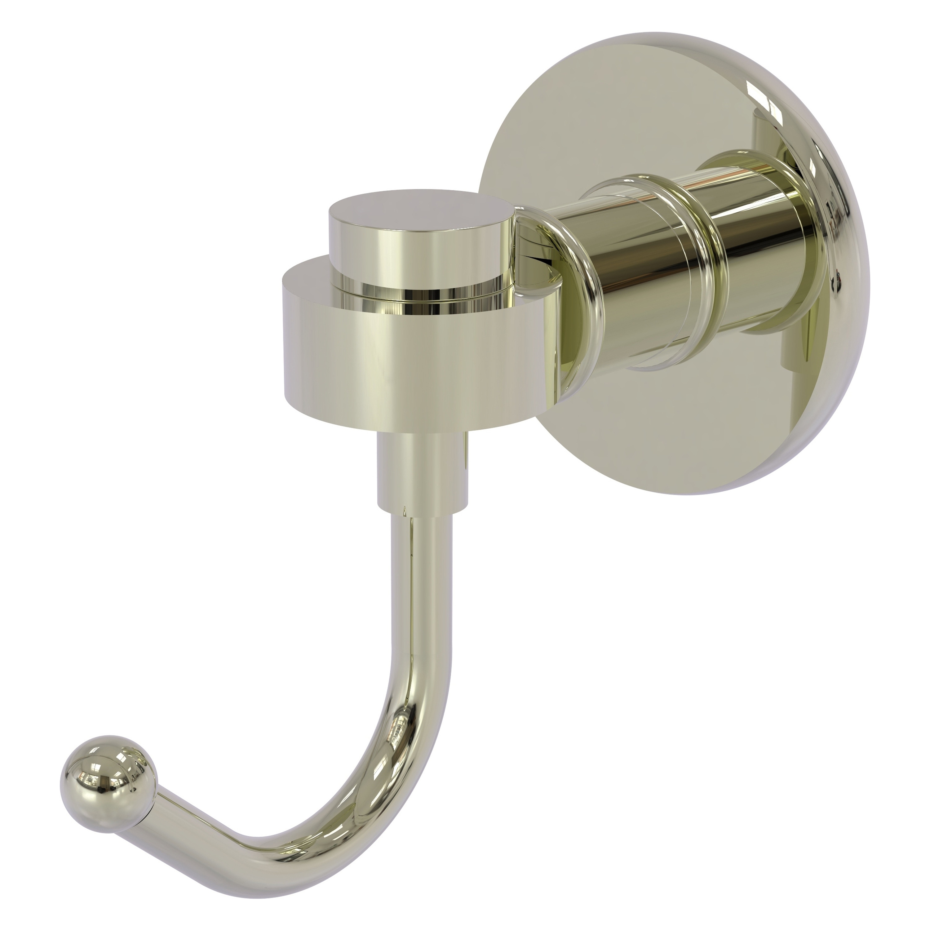 Gancho de Toalla de Pared Individual en Níquel Pulido Continental de Brass Allied