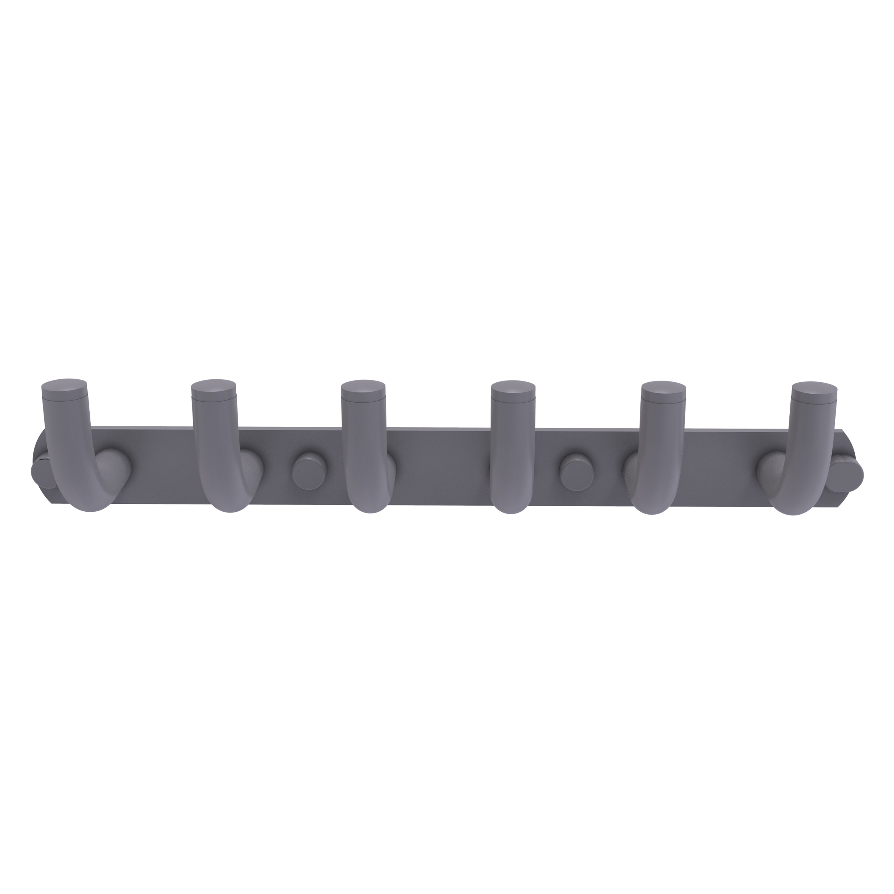Colgador de Toallas de Pared con 6 Ganchos en Tono Gris Mate Remi de Allied Brass
