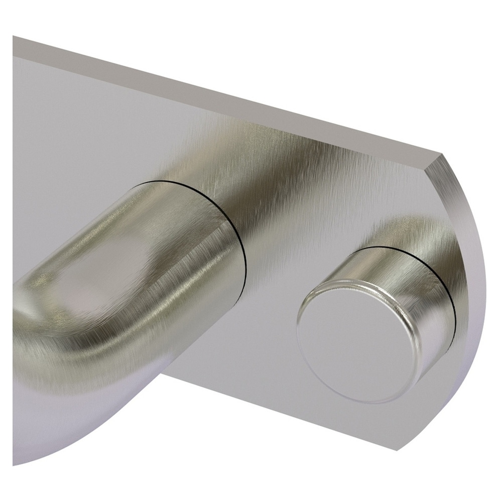 Gancho doble montado en la pared Allied Brass Remi de níquel satinado