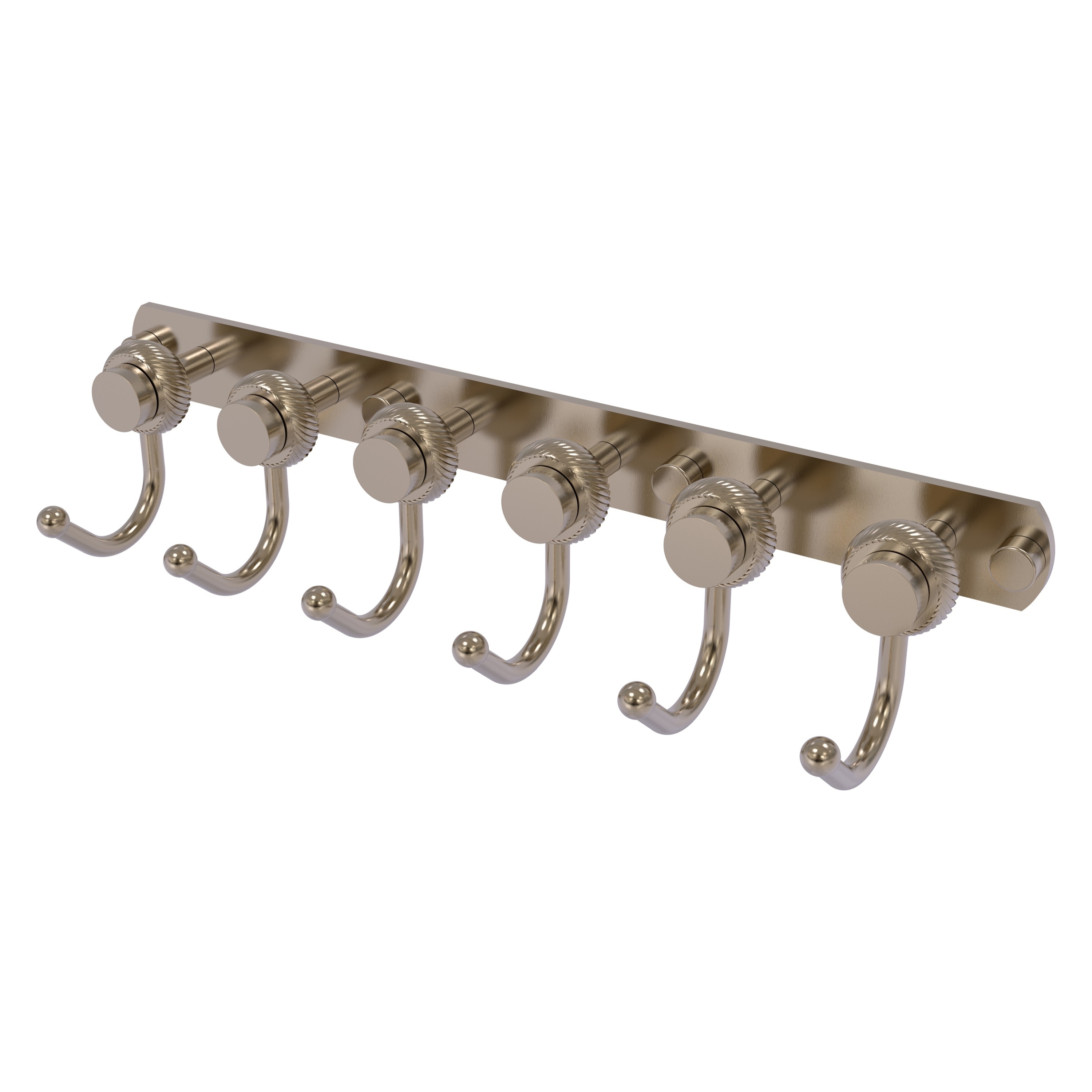 Gancho de Toalla de Pared con 6 Ganchos en Níquel Antiguo Mercury 920T-6-PEW de Allied Brass.