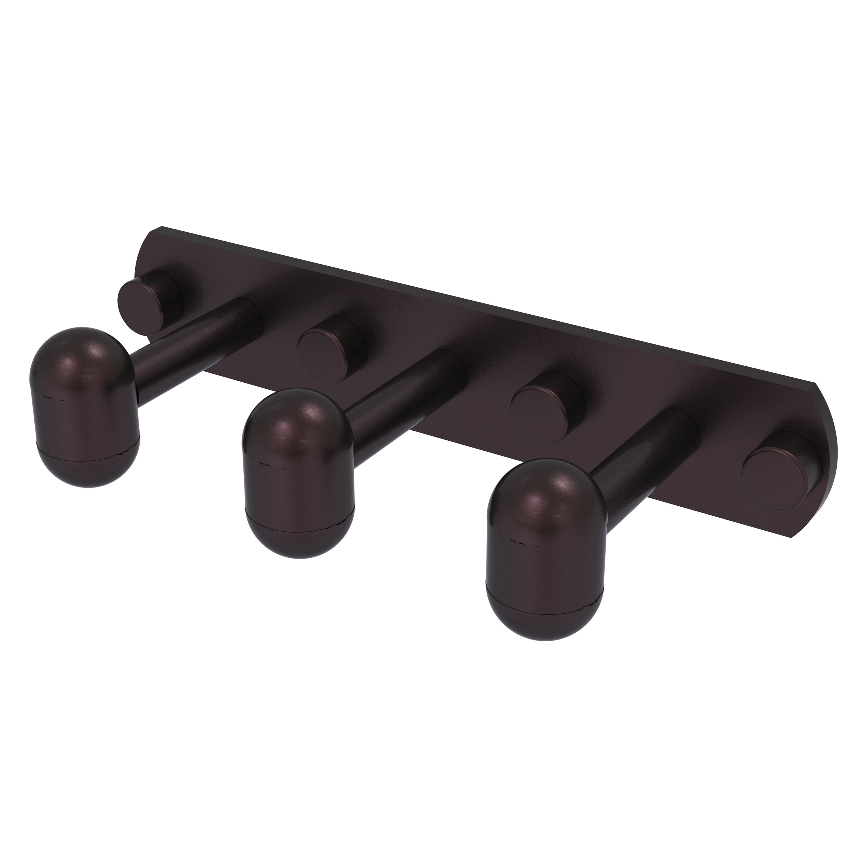 Gancho de Toalla de Pared Triple con Acabado en Bronce Antiguo Tango de Allied Brass TA-20-3-ABZ