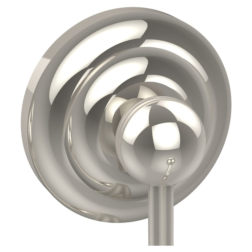 Colgador de toallas de pared individual de latón pulido Prestige Que New en níquel brillante PQN-H1-PNI