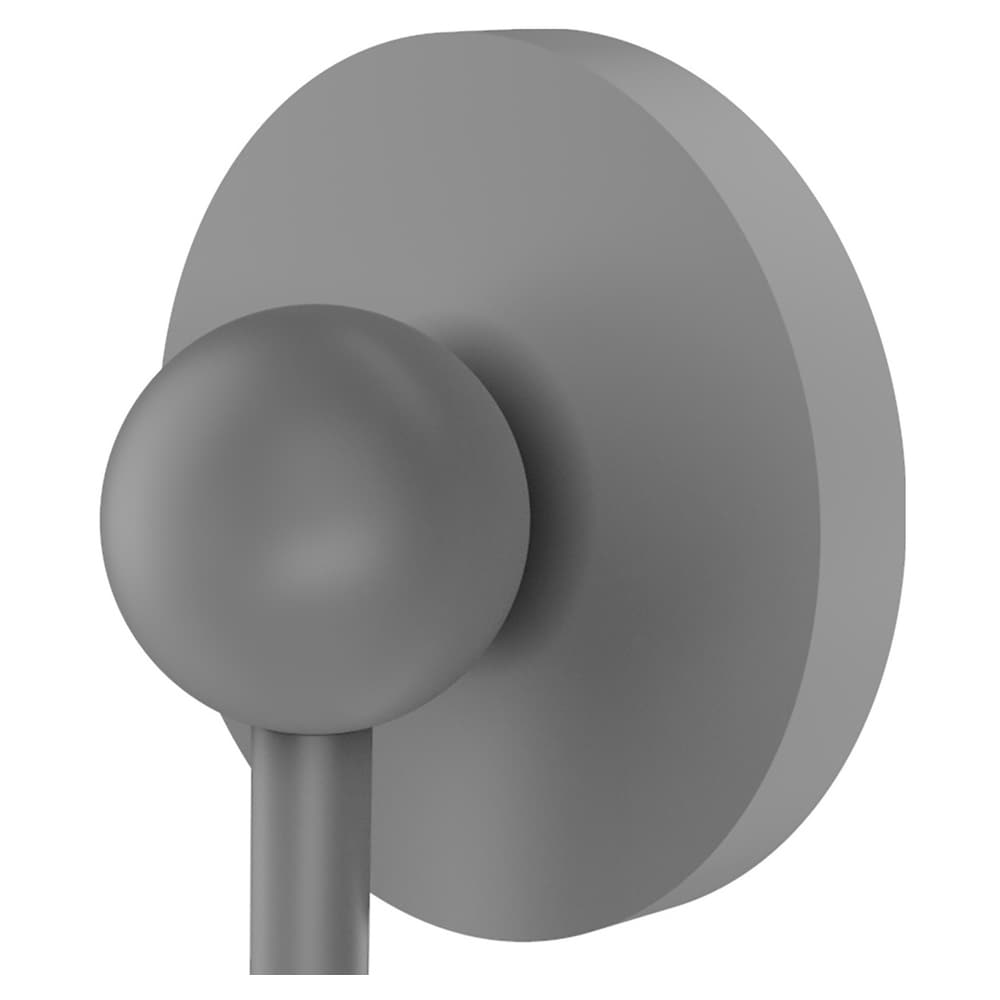 Percha para toallas de montaje en pared, con un solo gancho en tono gris mate Prestige Skyline de Allied Brass.