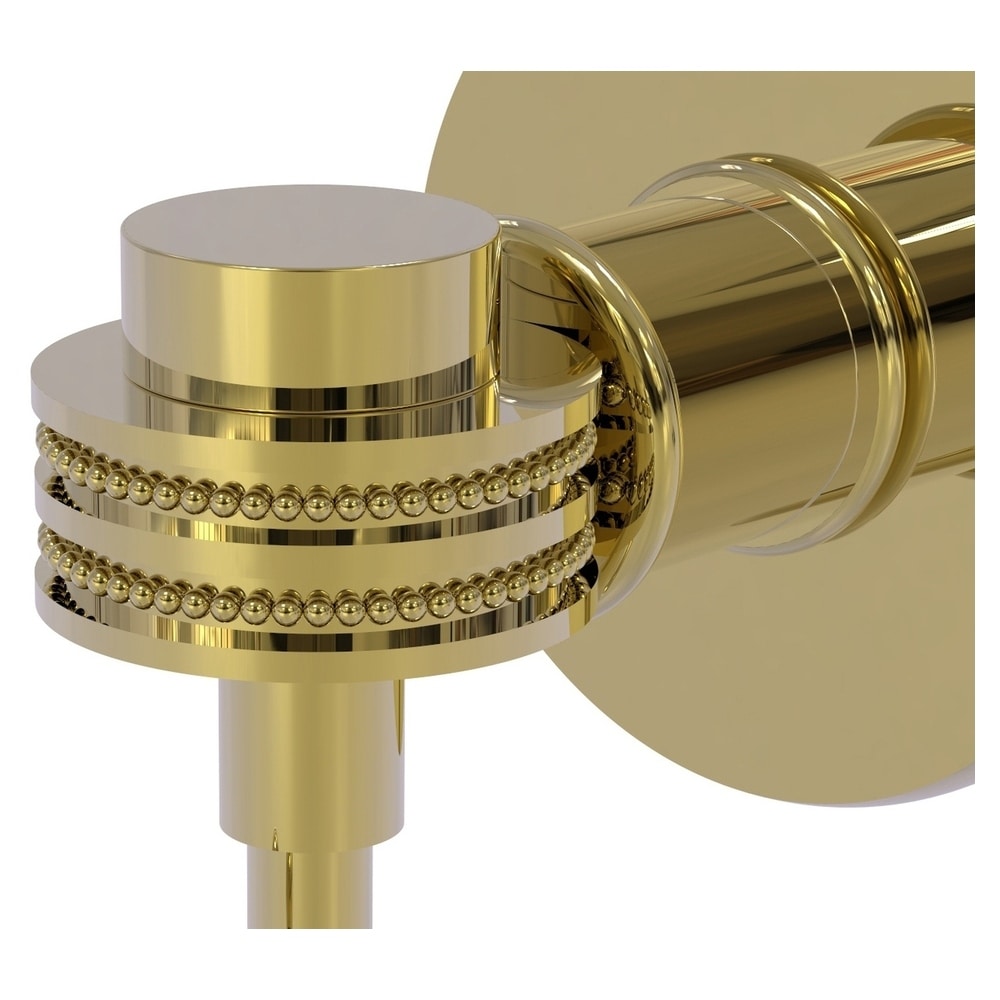 Colgador de Toallas de Pared con Gancho Único de Latón Sin Barnizar de la serie Continental de Allied Brass
