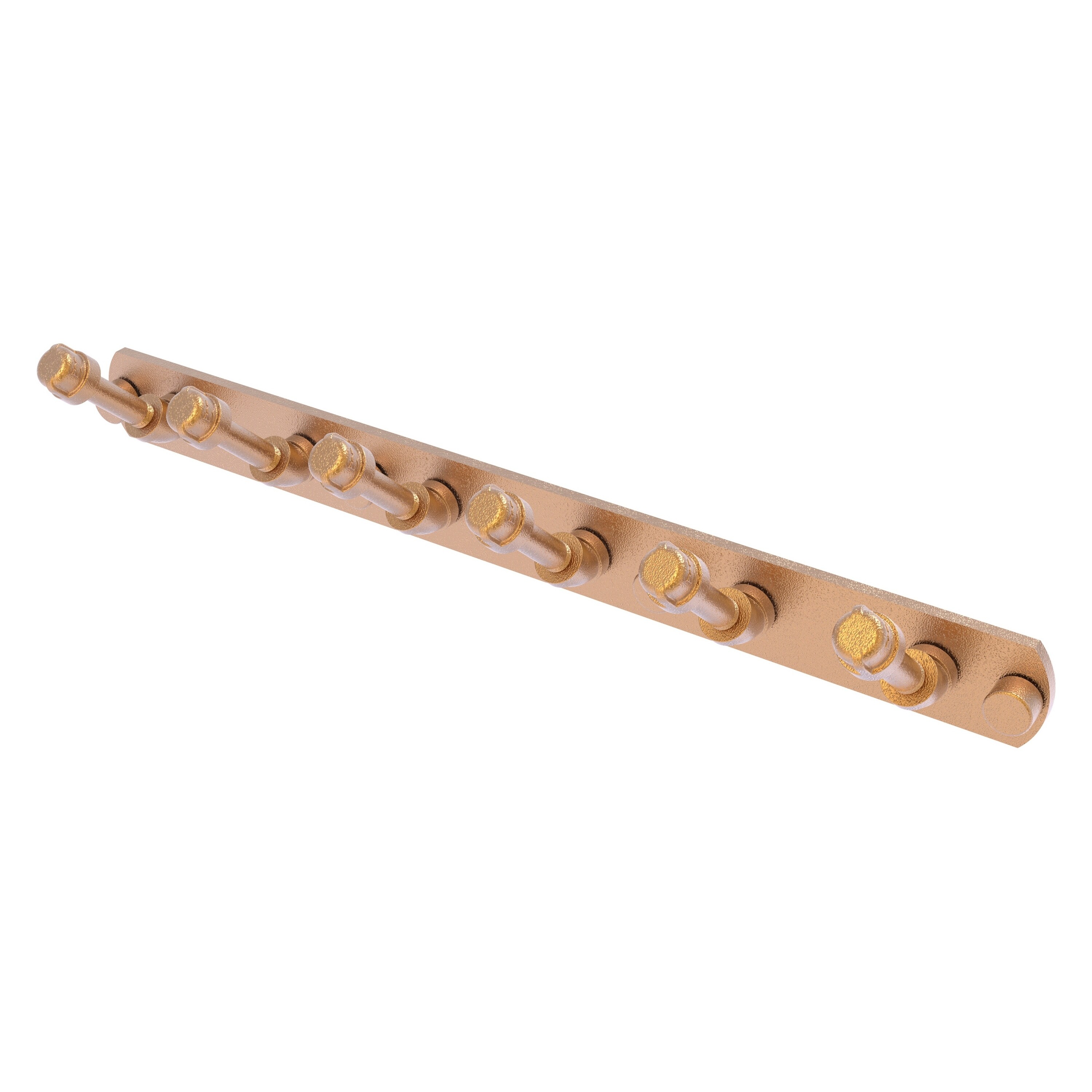 Gancho para Toalla de Montaje en Pared de la Línea de Tubería en Bronce Cepillado con 6 Ganchos - P-300-HK-6-BBR