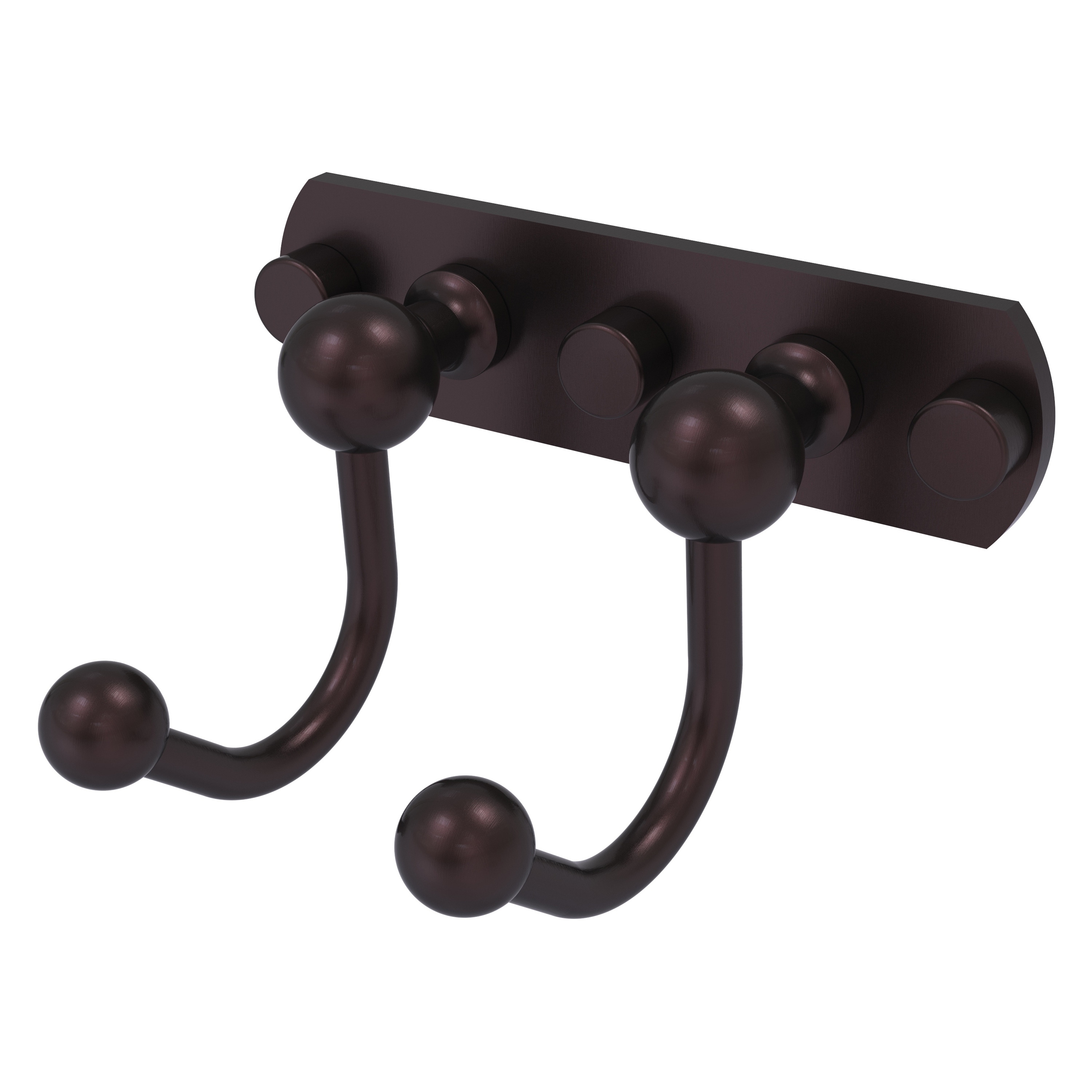Colgador doble de toallas montado en la pared en bronce antiguo de la línea Prestige Skyline de Allied Brass