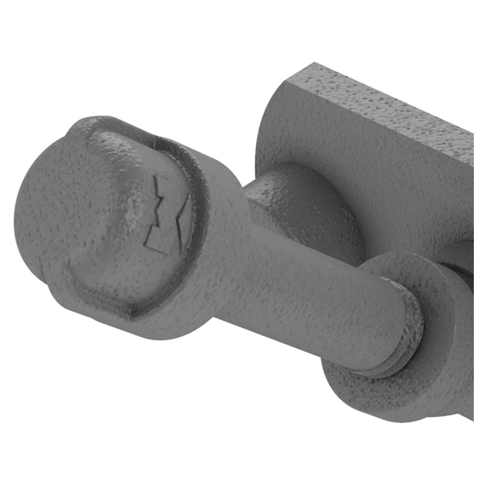 Colgador doble Allied Brass Pipeline en gris mate para montaje en pared