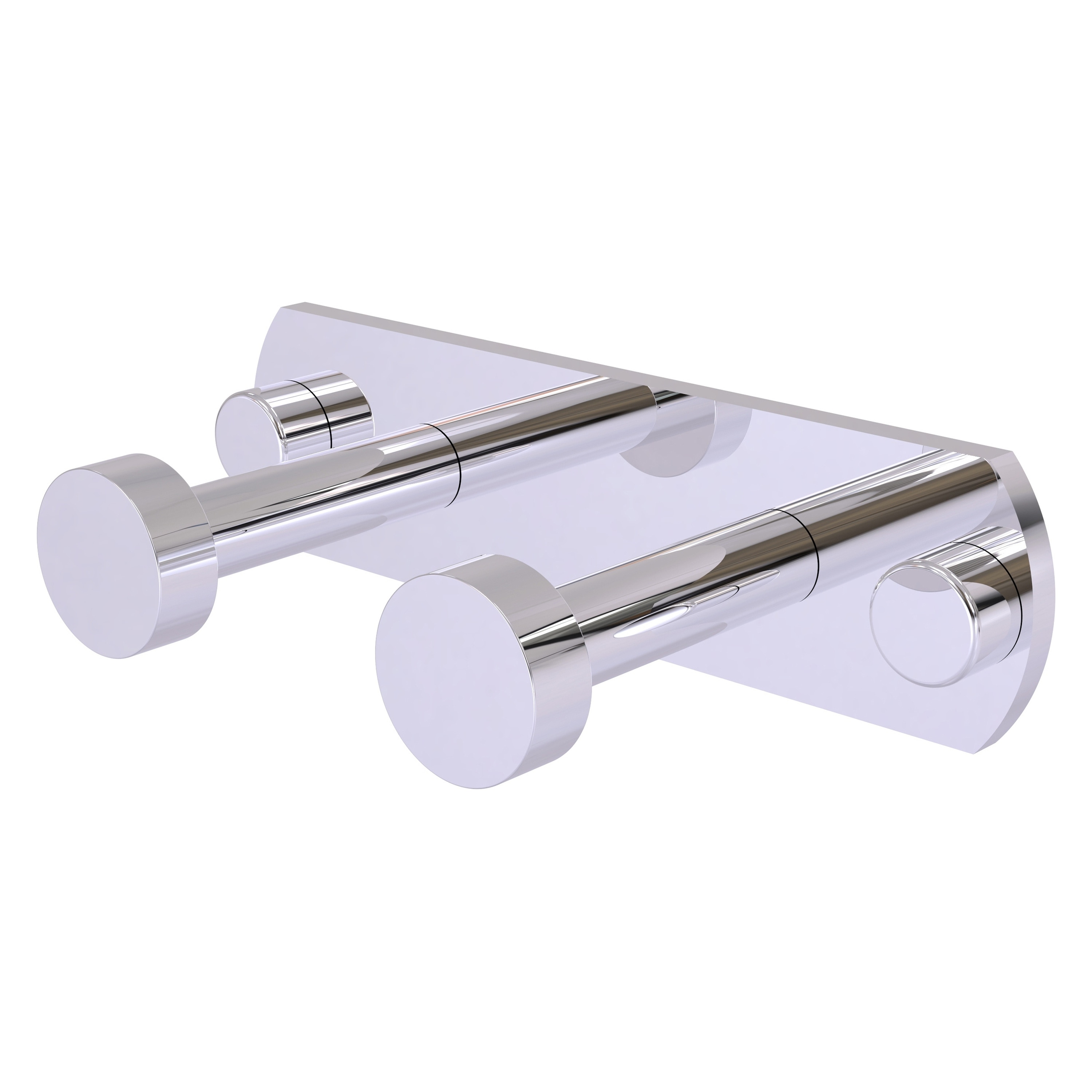 Colgador doble para toallas de montaje en pared en cromo pulido de Allied Brass Fresno