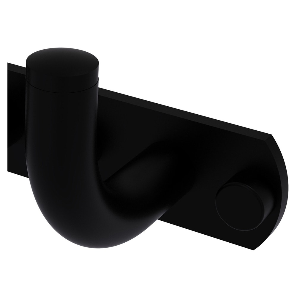 Gancho de toalla de montaje en pared triple de color negro mate Allied Brass Remi RM-20-3-BKM