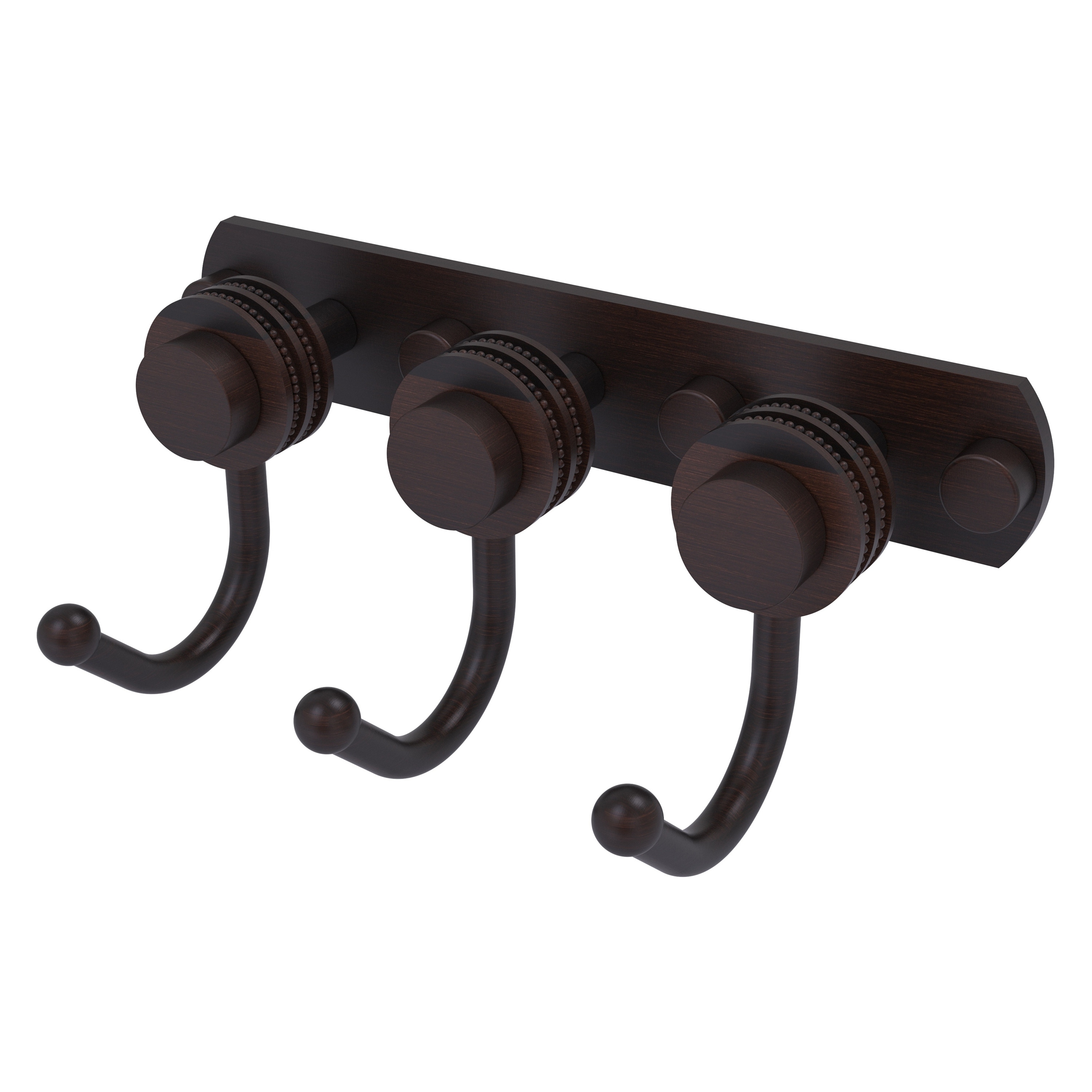 Percha de pared Triple Gancho en Bronce Veneciano Allied Brass Mercury