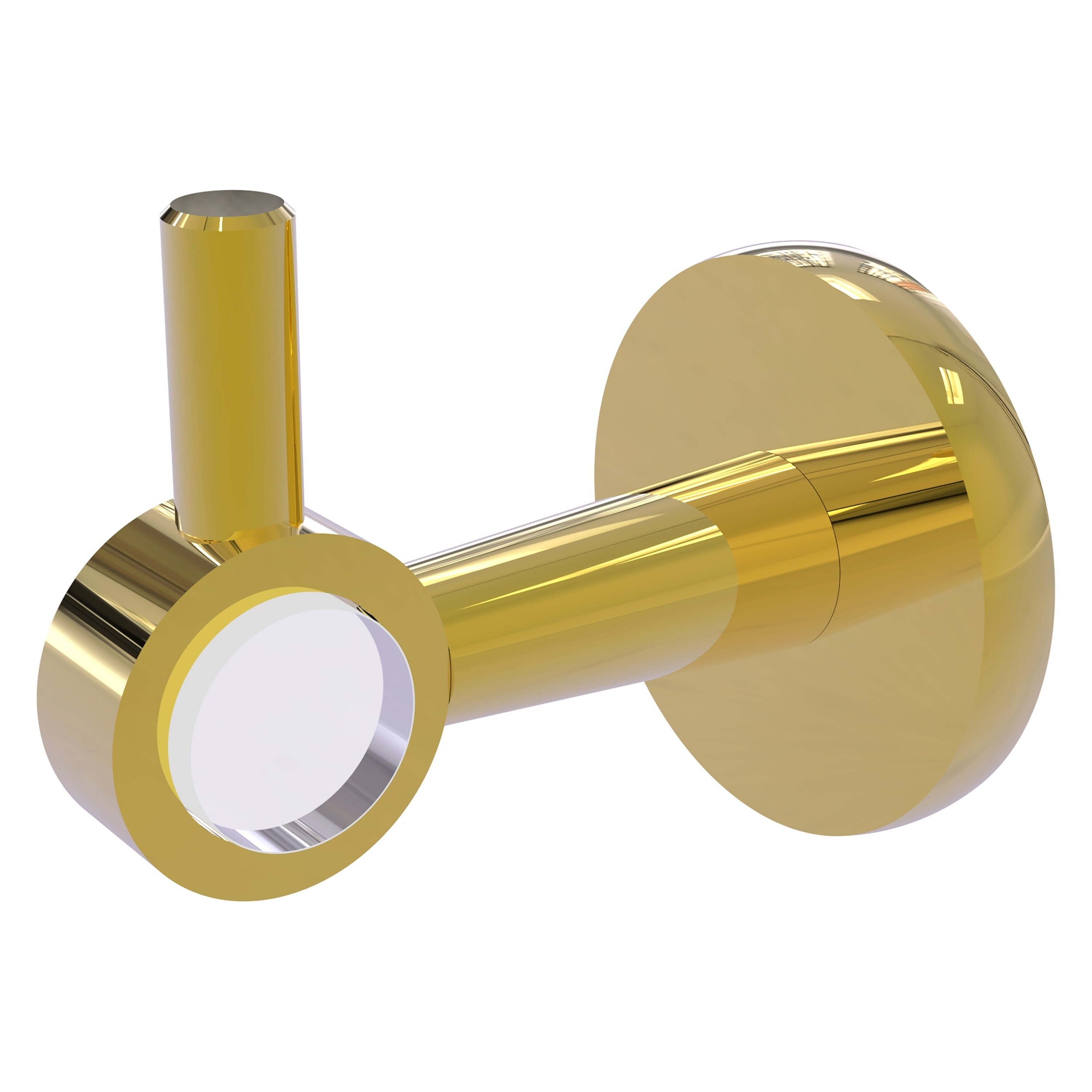 Colgador de Toallas de Pared de Latón Pulido Clearview de Allied Brass de un Solo Gancho
