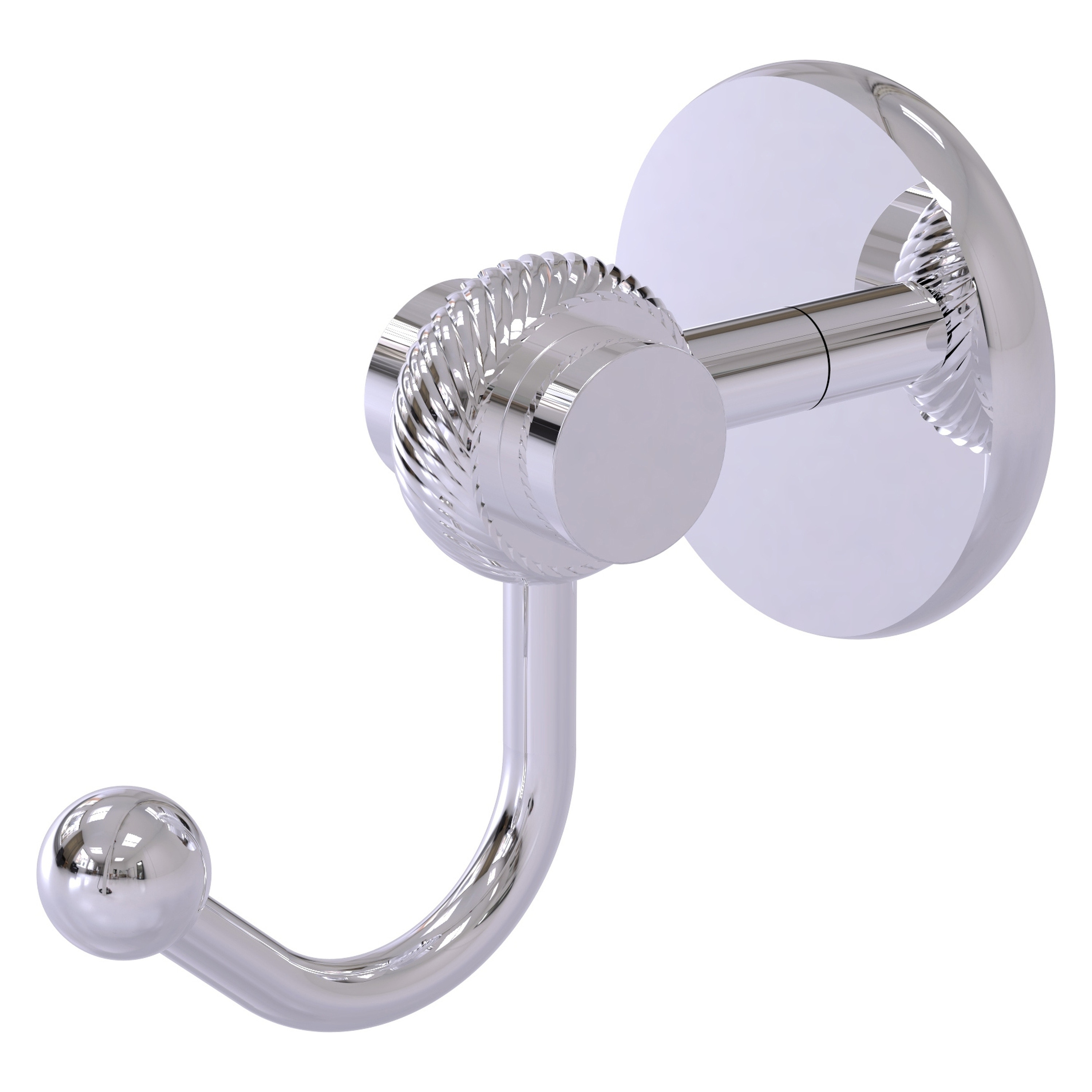 Gancho para toalla de pared de montaje simple de cromo pulido Satellite Orbit Two de Allied Brass