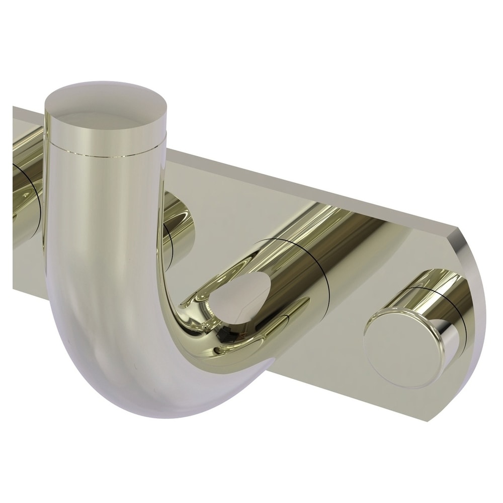 Colgador de toallas de montaje en pared con tres ganchos en níquel pulido Allied Brass Remi