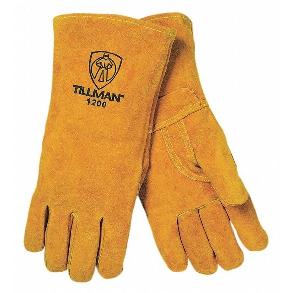 Guante de soldadura Tillman Stick para mano izquierda solamente, palma de piel de vaca, L - 1200LL