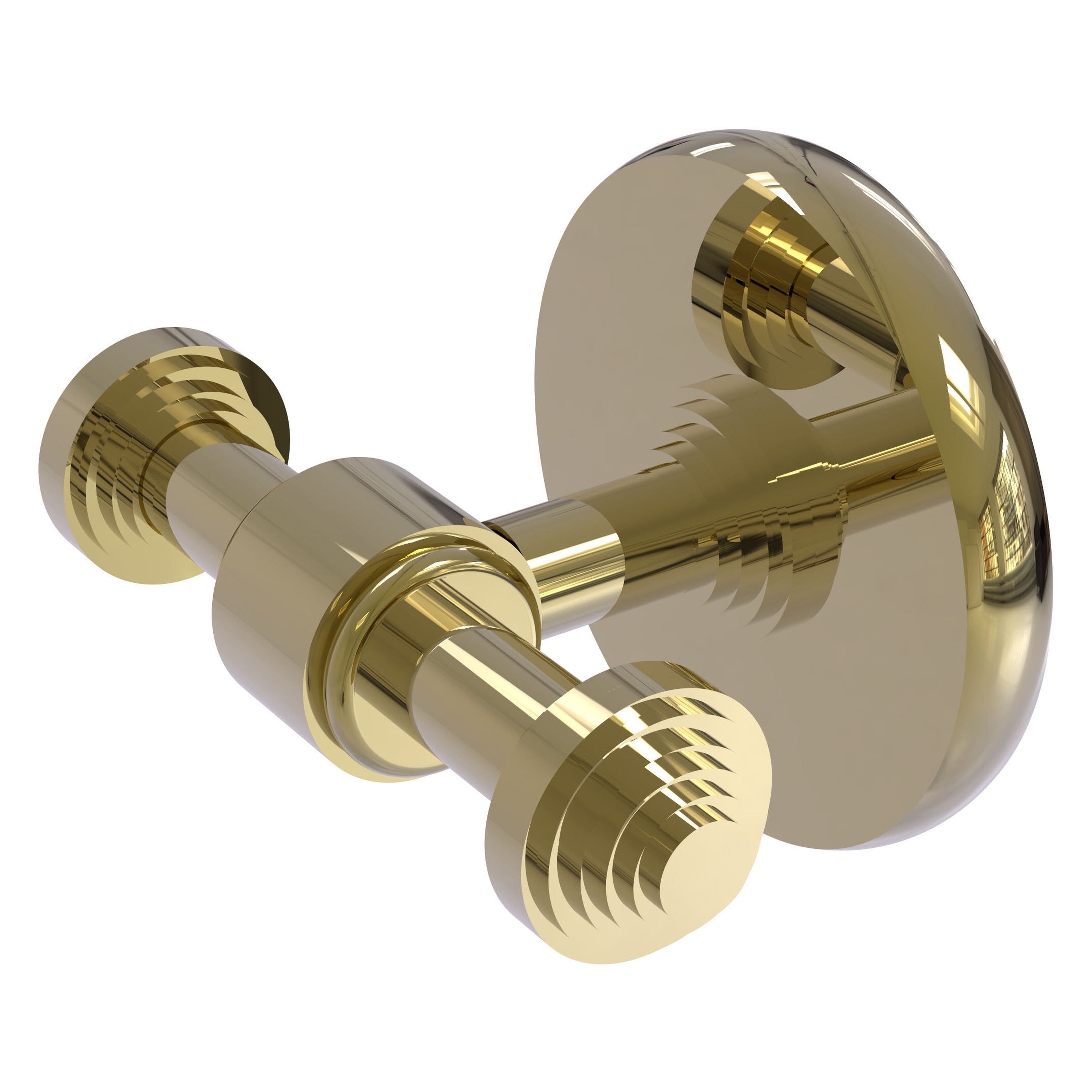 Gancho para toalla de doble gancho montado en la pared de latón sin lacar Southbeach de Allied Brass SB-22-UNL