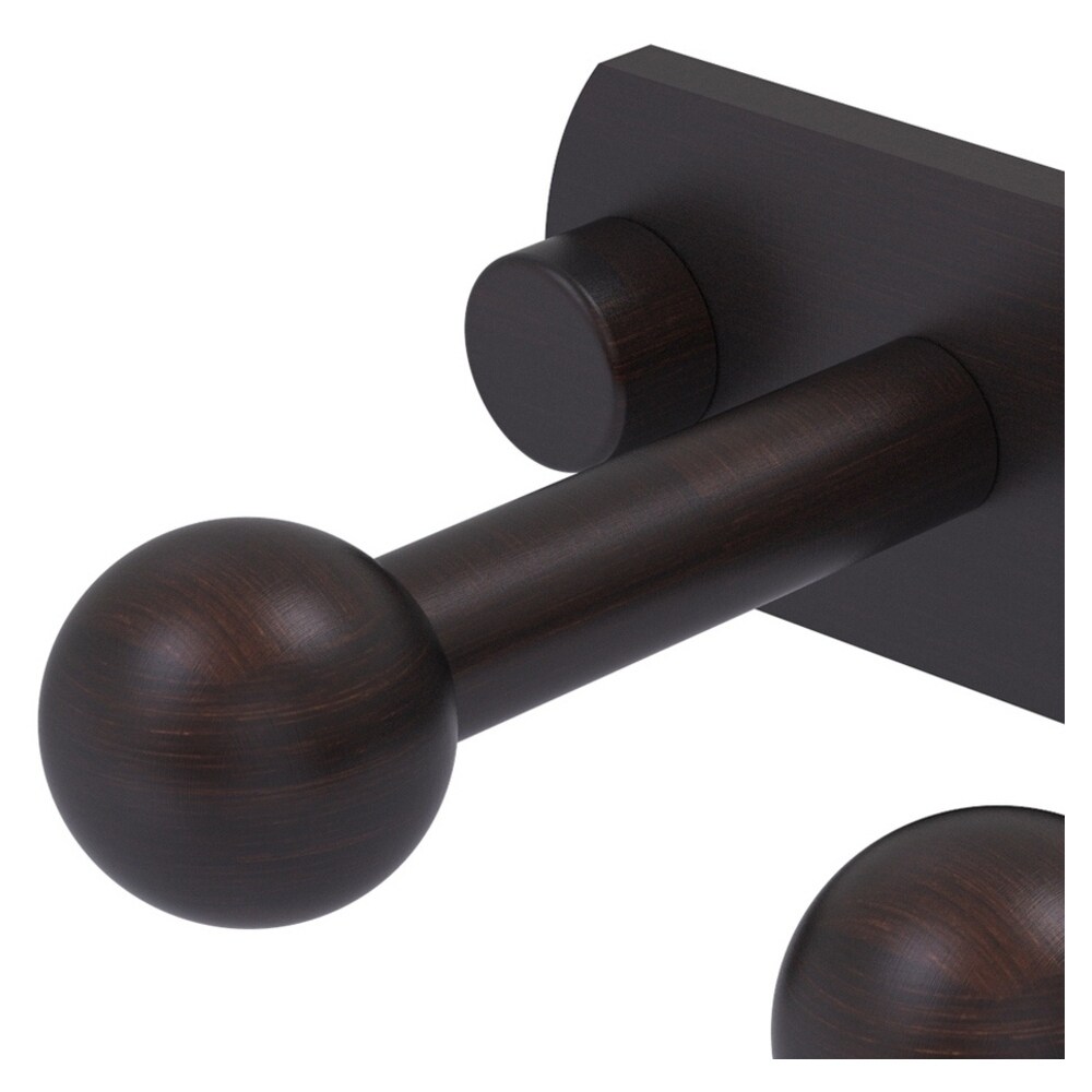 Gancho de Toalla de Montaje en Pared de Triple Gancho en Bronce Veneciano de la Línea Prestige Skyline de Allied Brass