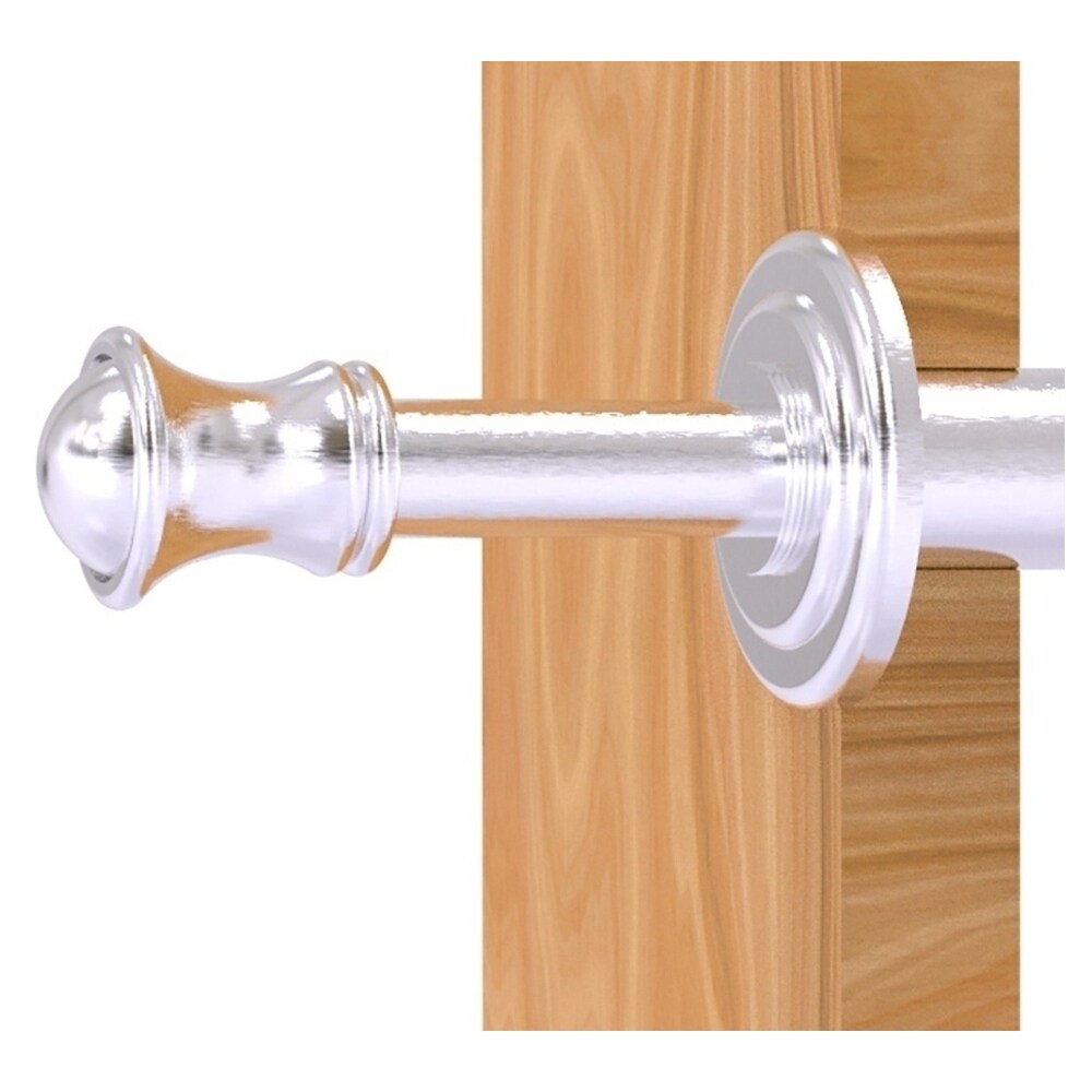 Colgador de toalla de pared Allied Brass Carolina Satin Chrome de un solo gancho - Montaje en pared CL-23-SCH