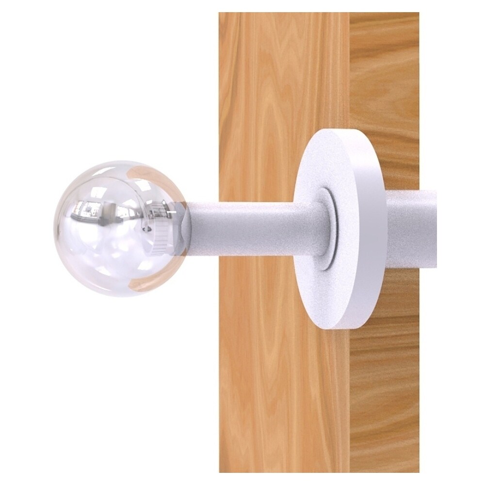 Colgador de toalla de pared de un solo gancho en blanco mate Clearview de latón aliado