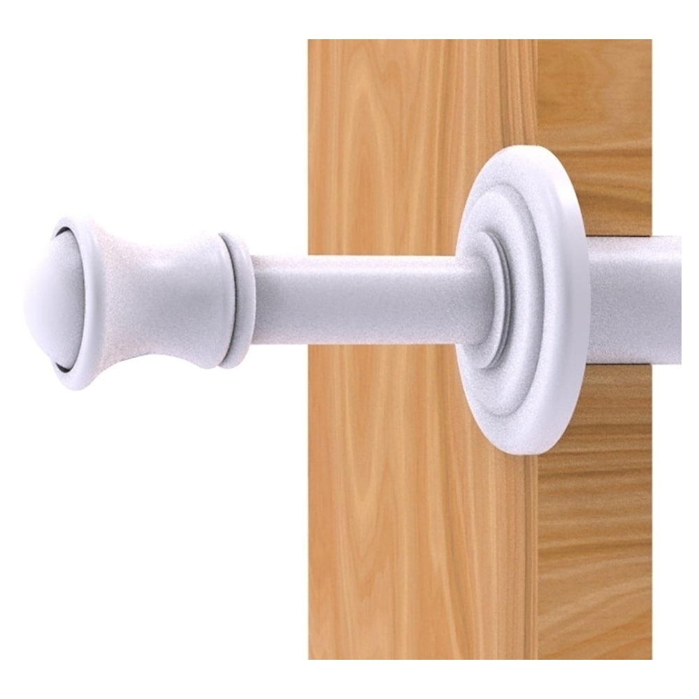 Percha de pared simple Carolina en acabado blanco mate de Allied Brass