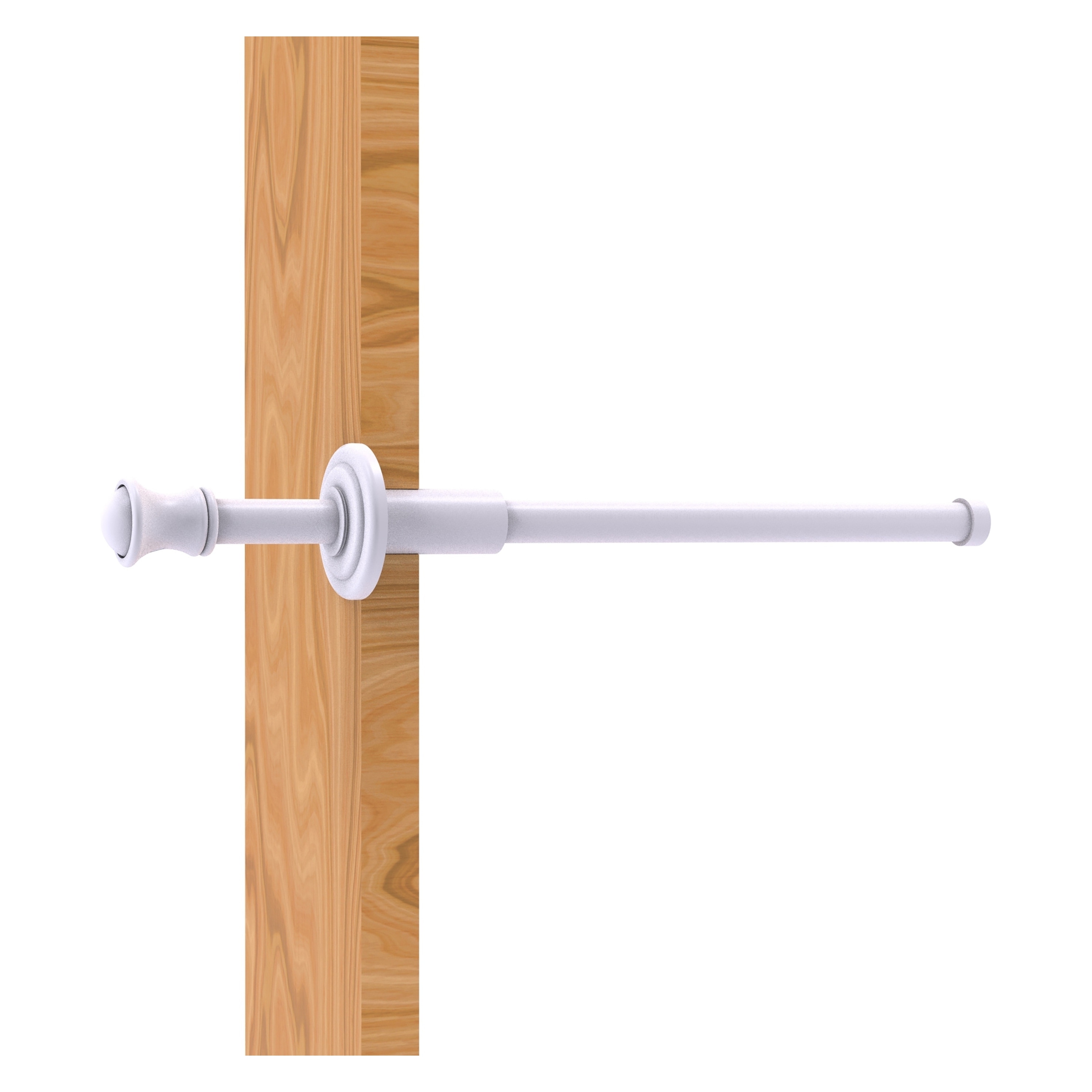 Percha de pared simple Carolina en acabado blanco mate de Allied Brass