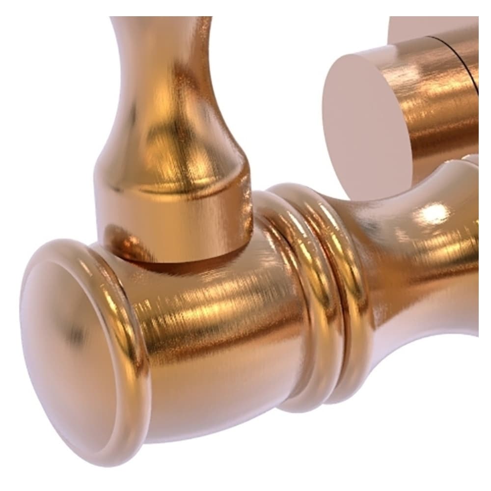Doble Gancho de Toalla Montado en Pared en Bronce Cepillado Carolina de Brass.