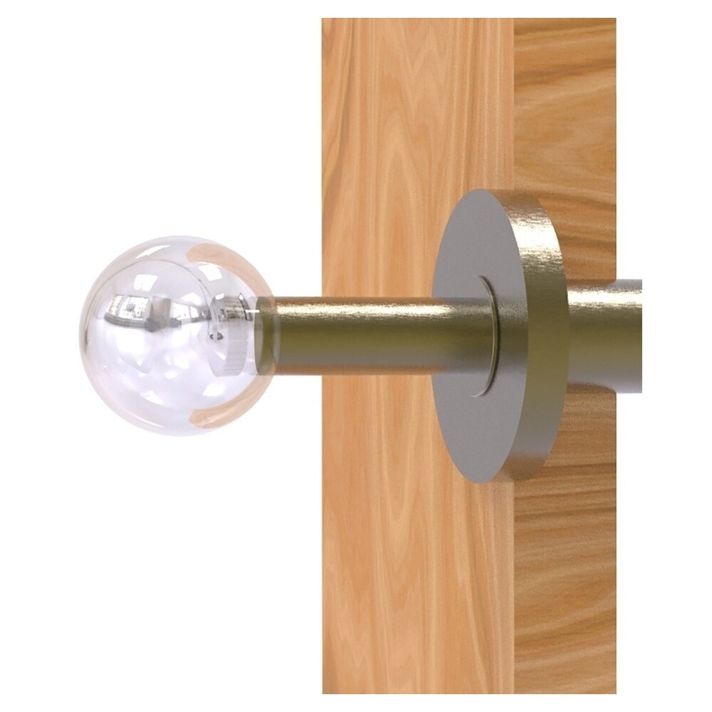 Gancho de toalla de pared individual en latón antiguo de estilo retro - Allied Brass Clearview CV-23-ABR