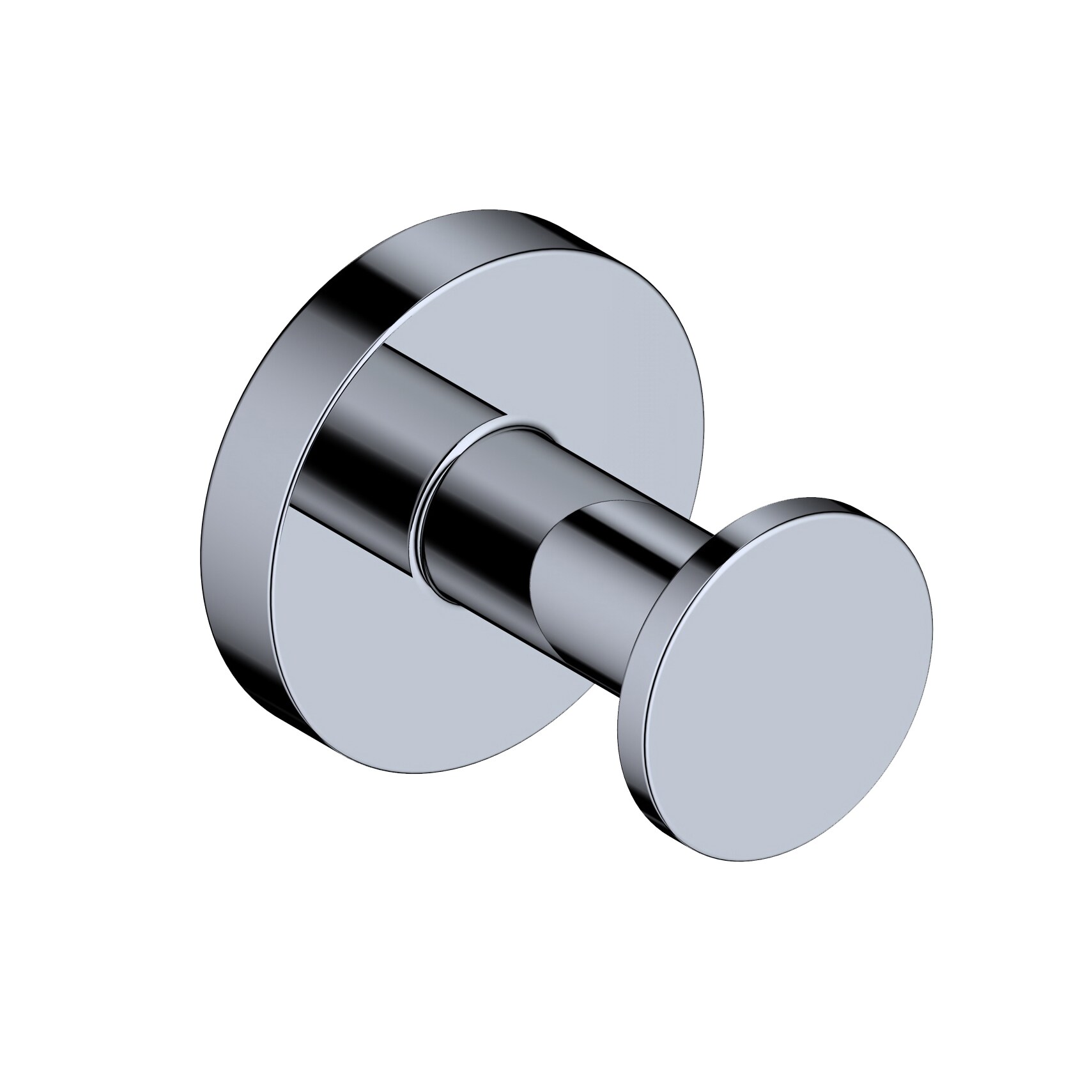 Colgador de Toalla de Pared con Gancho Individual en Cromo Pulido de la Colección Norm de WS Bath - NORM WSBC 268608 CR