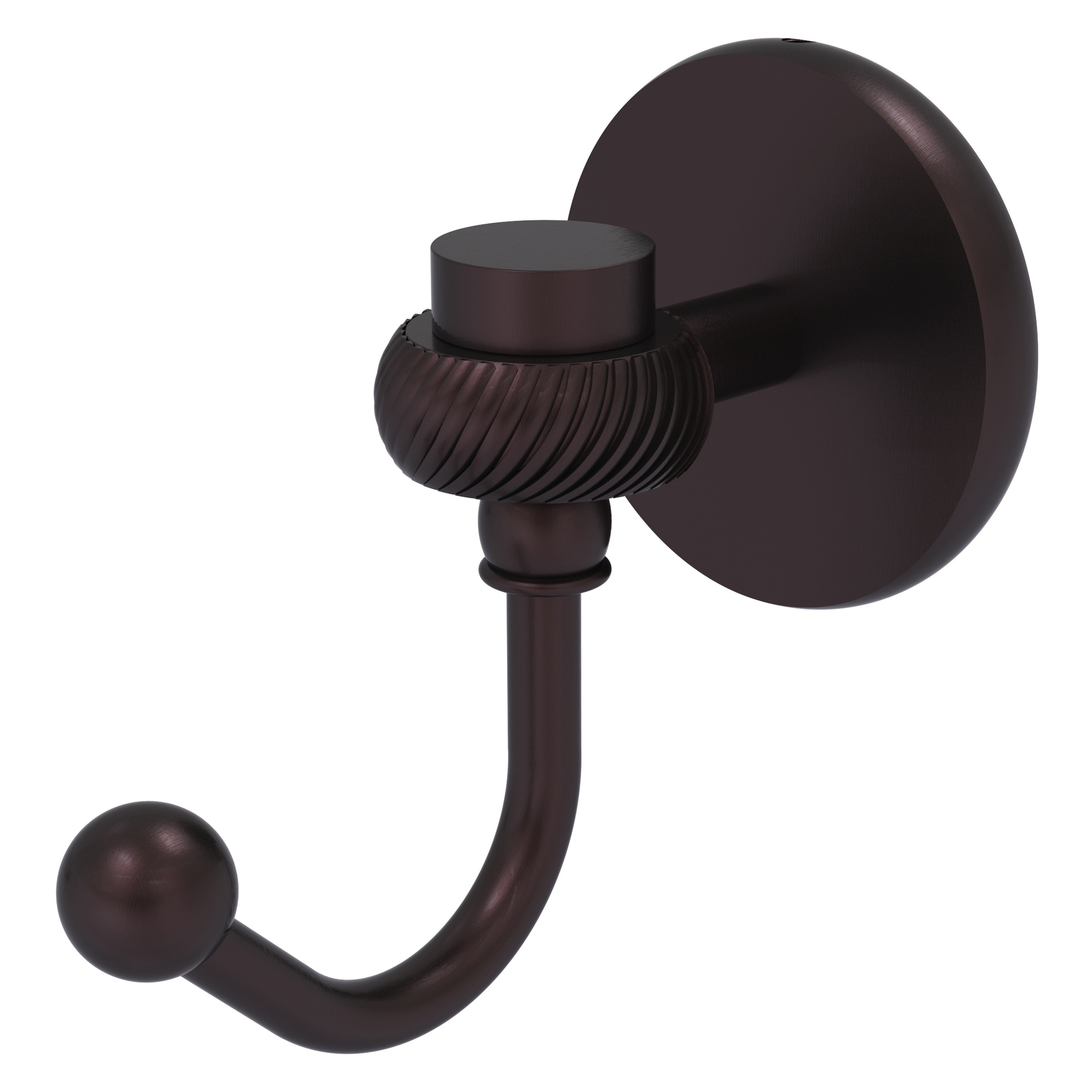 Colgador de toallas de montaje en pared de bronce antiguo de Allied Brass Satellite Orbit One