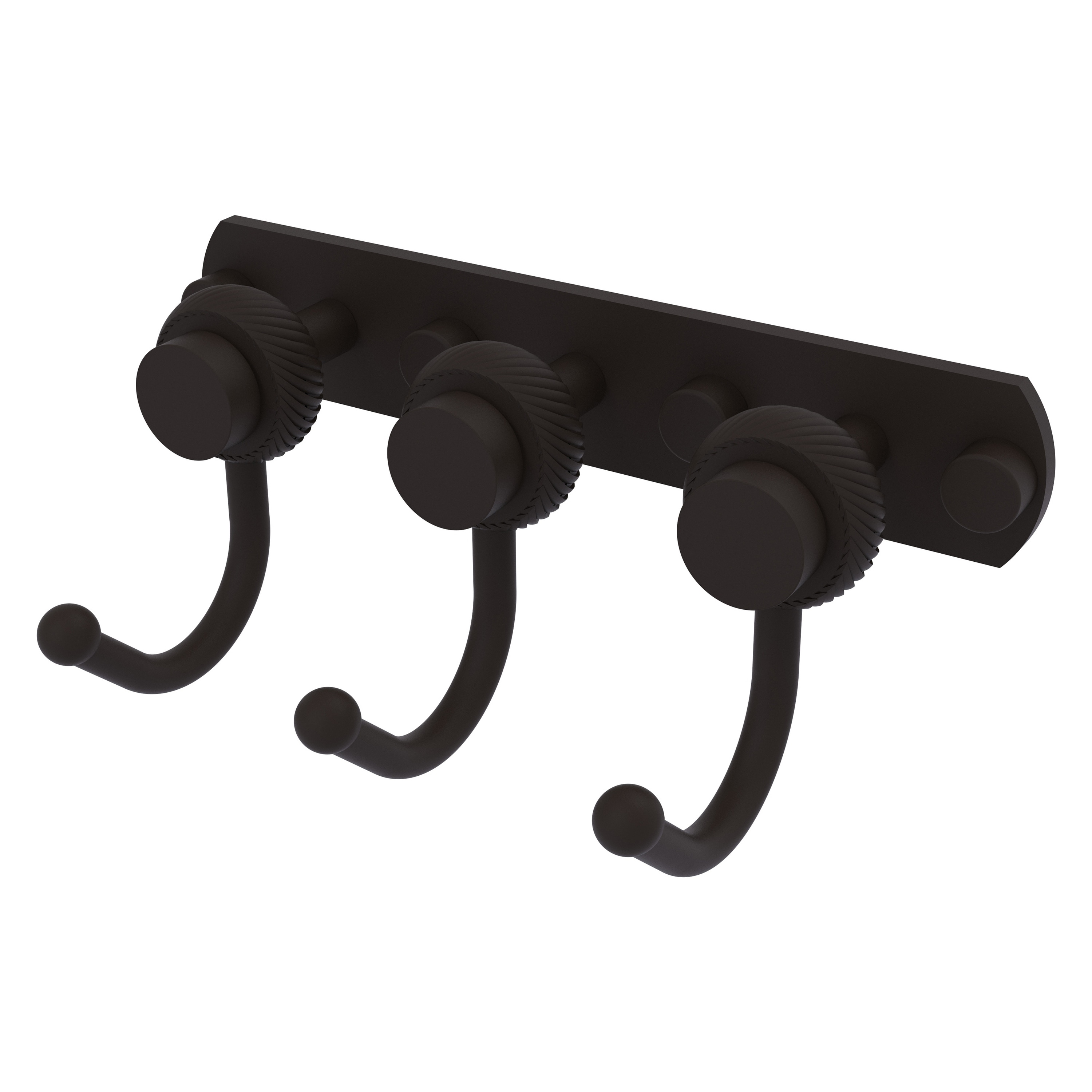 Gancho de Toalla de Montaje en Pared Triple de Bronce Aceitado de Mercurio de Latón Aliado 920T-3-ORB