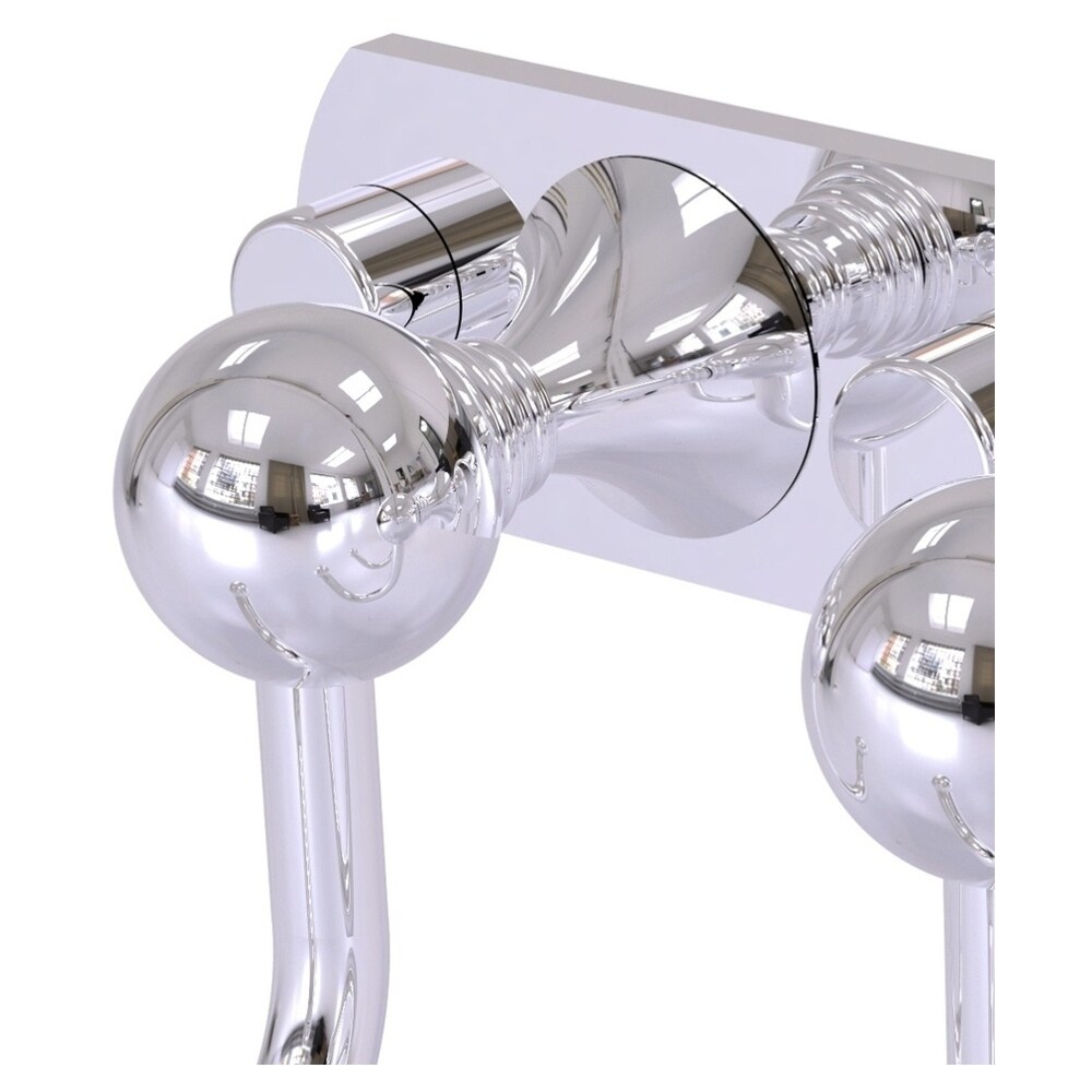 Gancho para Toalla de Pared Triple en Cromado Brillante Shadwell de Brass Allies