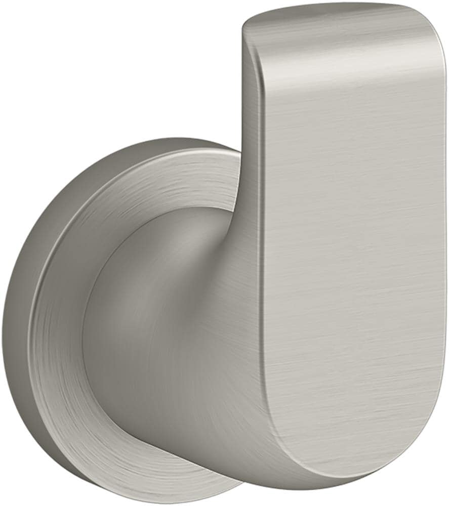 Gancho para toallas de montaje en pared de acabado vibrante en níquel cepillado KOHLER Avid de una sola percha K-97499-BN