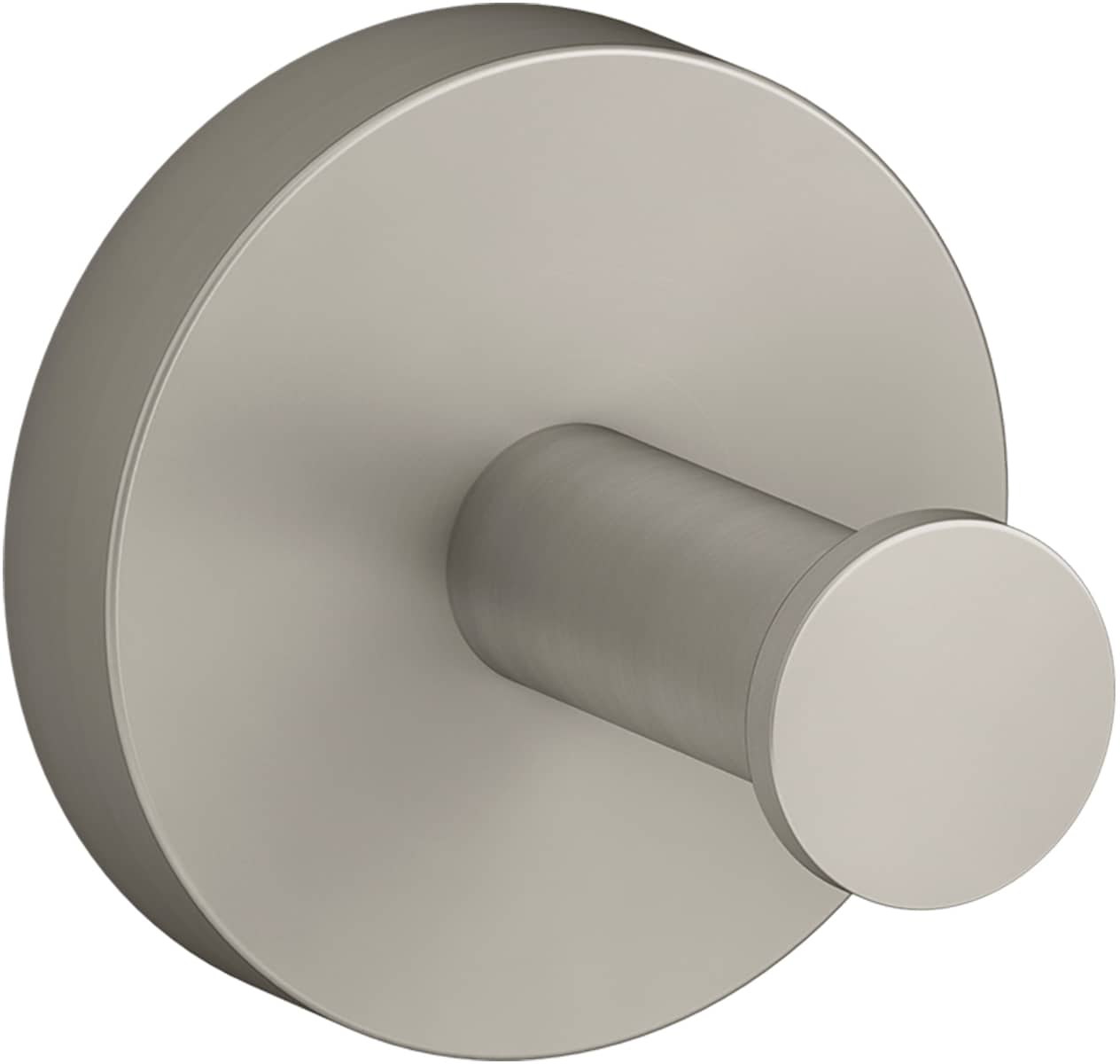 Percha de toalla de pared KOHLER Elate en níquel cepillado vibrante con un gancho, modelo K-27290-BN