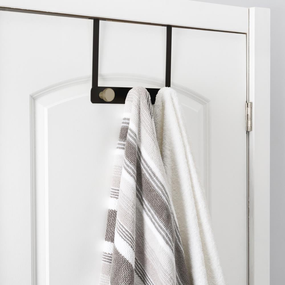 Percha para toallas de puerta en color negro Elle Decor Triple - Gancho EL-44166-NEGRO
