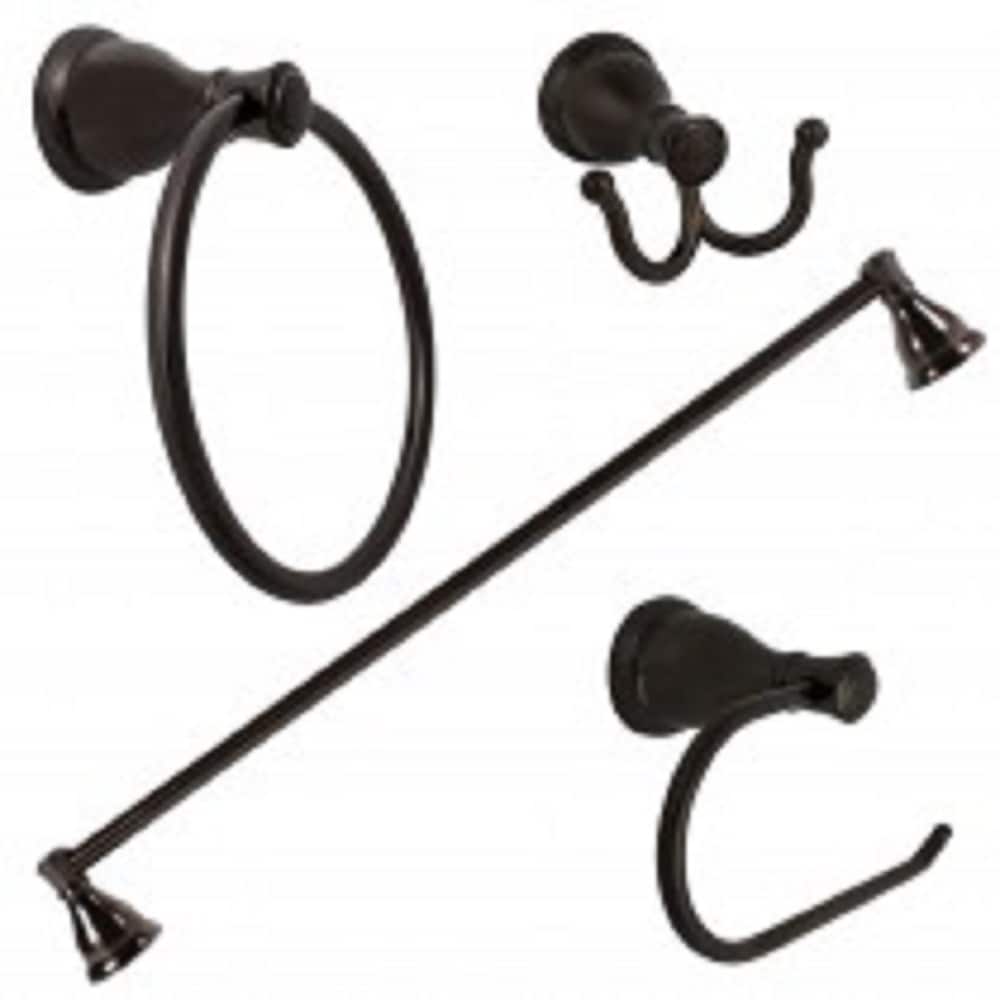 Gancho doble de montaje en pared de bronce frotado con aceite para toalla ARISTA Castilla BA5903-RHKJ-ORB
