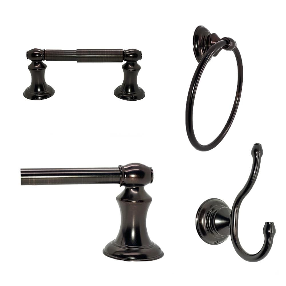 Colgador doble de toallas para montar en la pared en bronce aceitado Highlander de ARISTA BA3503-RHKJ-ORB