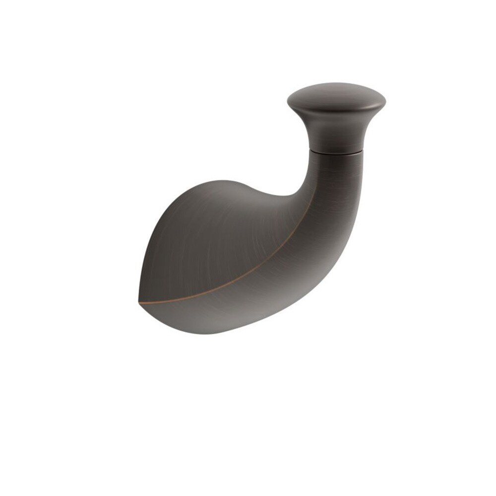 GANCHO DE TOALLA DE PARED KOHLER Alteo de Bronce Frotado con Aceite de un Solo Gancho 37055-2BZ