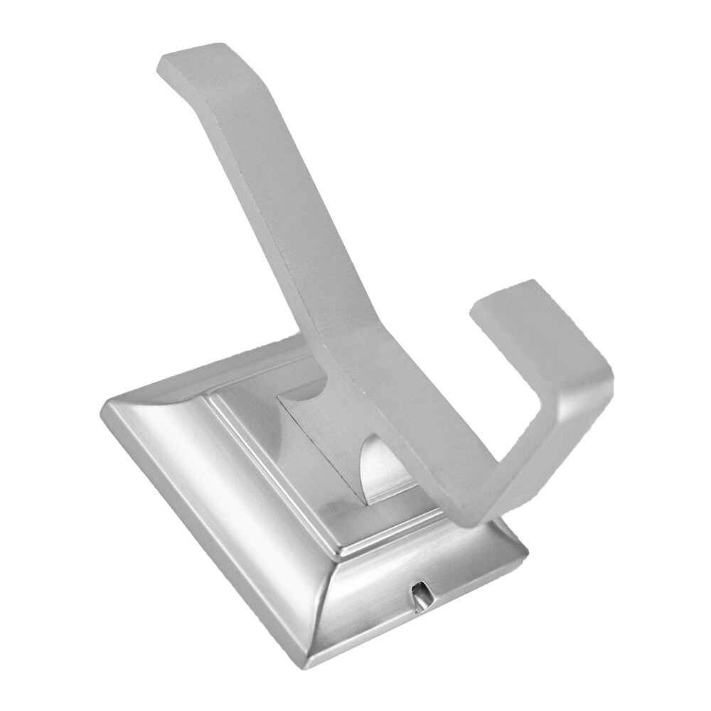 Doble gancho para toalla de pared ARISTA Leonard de níquel satinado