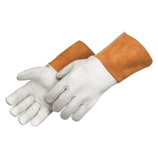 Guantes para soldadura Zoro Select MIG/TIG, piel de cerdo/palma de cuero, S, paquete de 12 piezas - 7124 SM