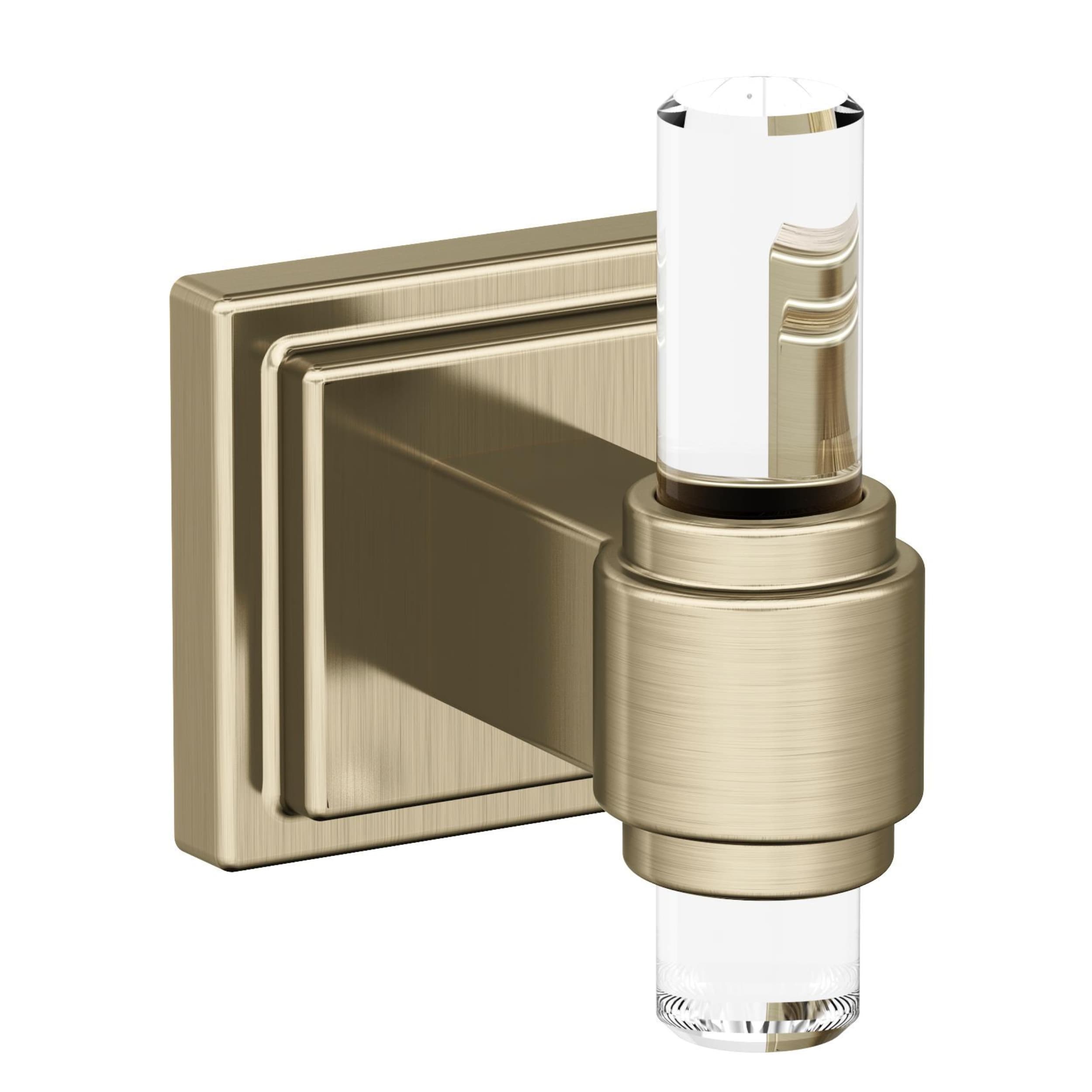 Percha Montada en Pared de Baño con un Solo Gancho Claro/Dorado Champagne Glacio de Amerock BH36060CBBZ