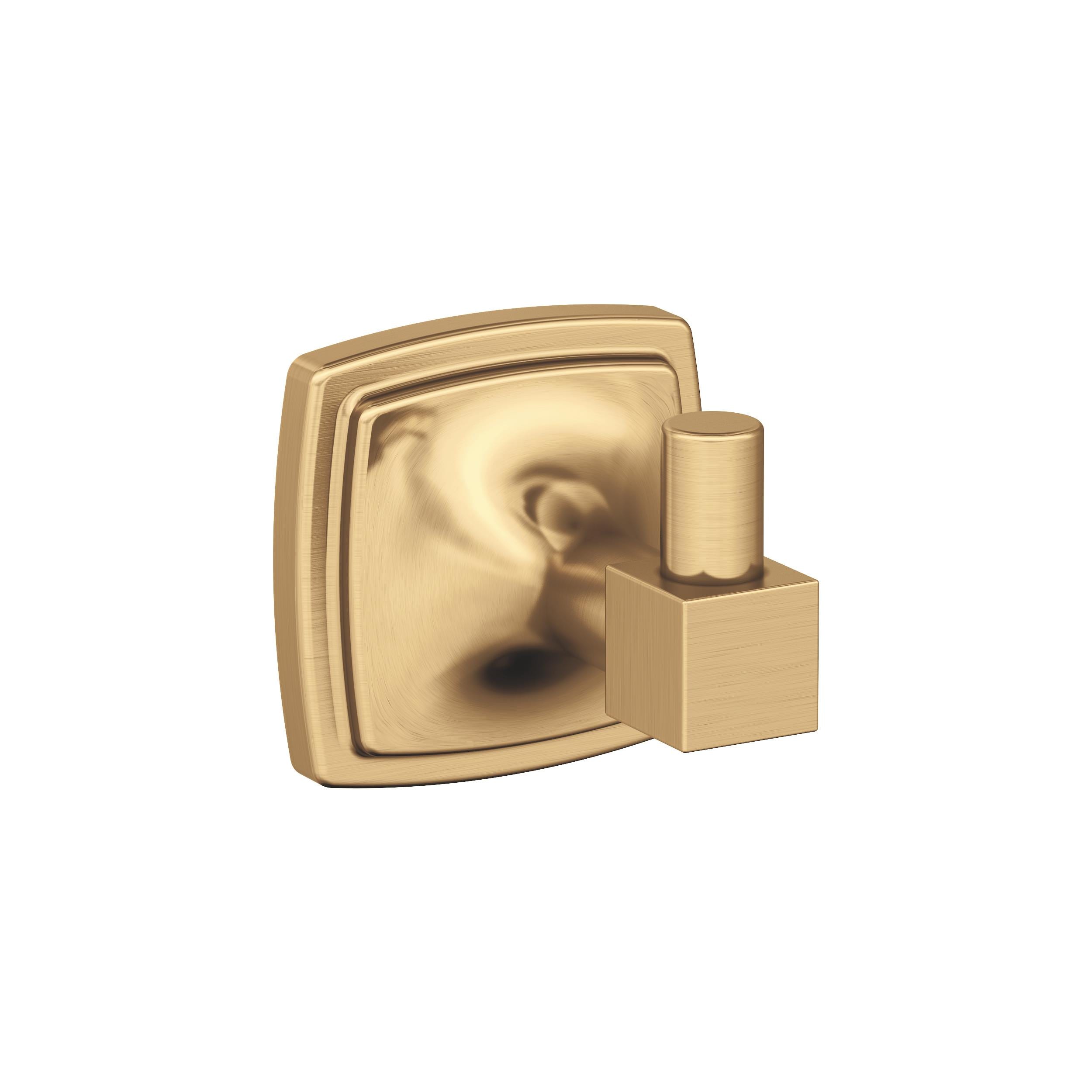 Percha para toalla de montaje en pared de un solo gancho en bronce champagne de la gama Stature de Amerock BH36090CZ