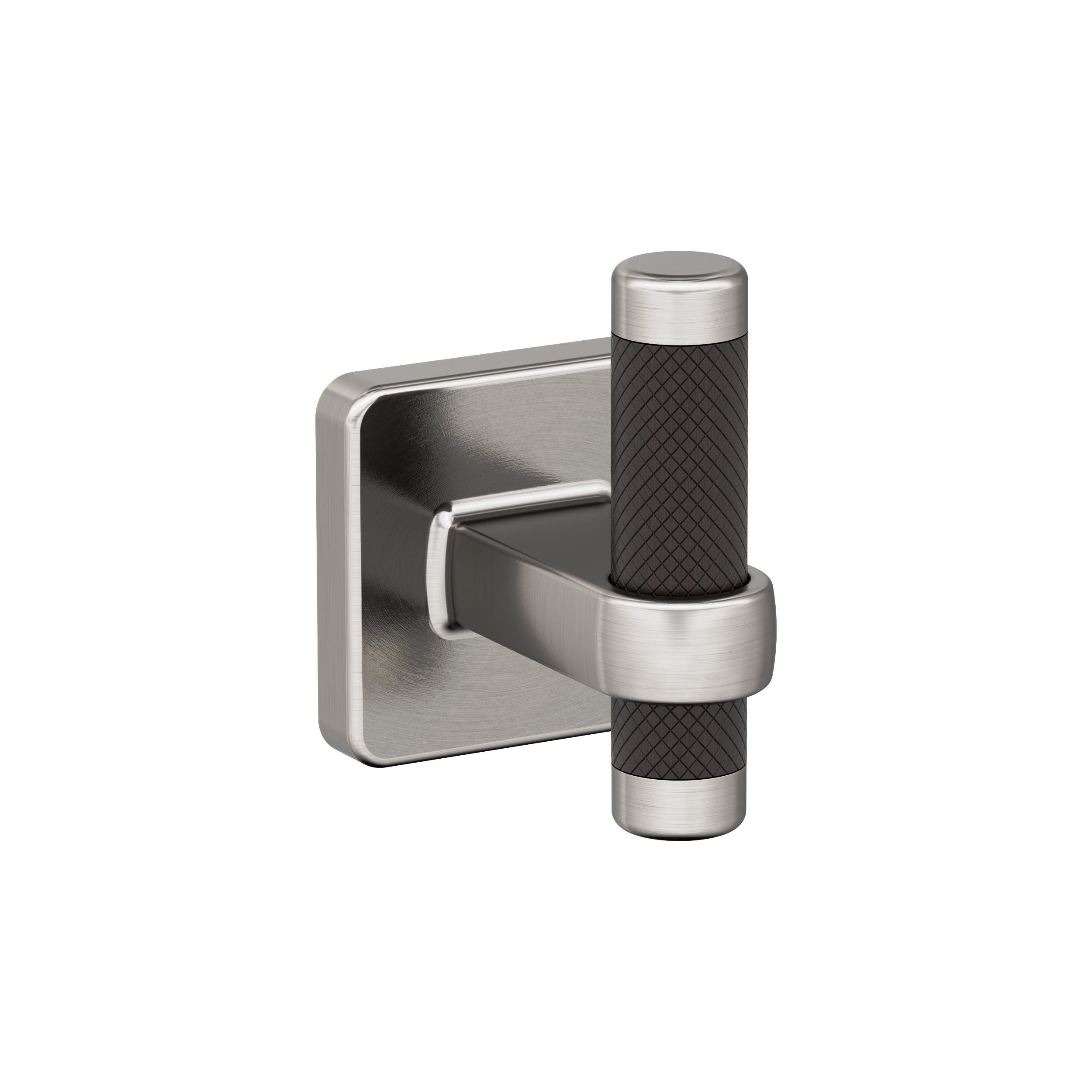 Amerock Esquire Gancho para Toalla de Montaje en Pared de Níquel Cepillado/Bronce Aceitado de un solo gancho BH36563G10ORB