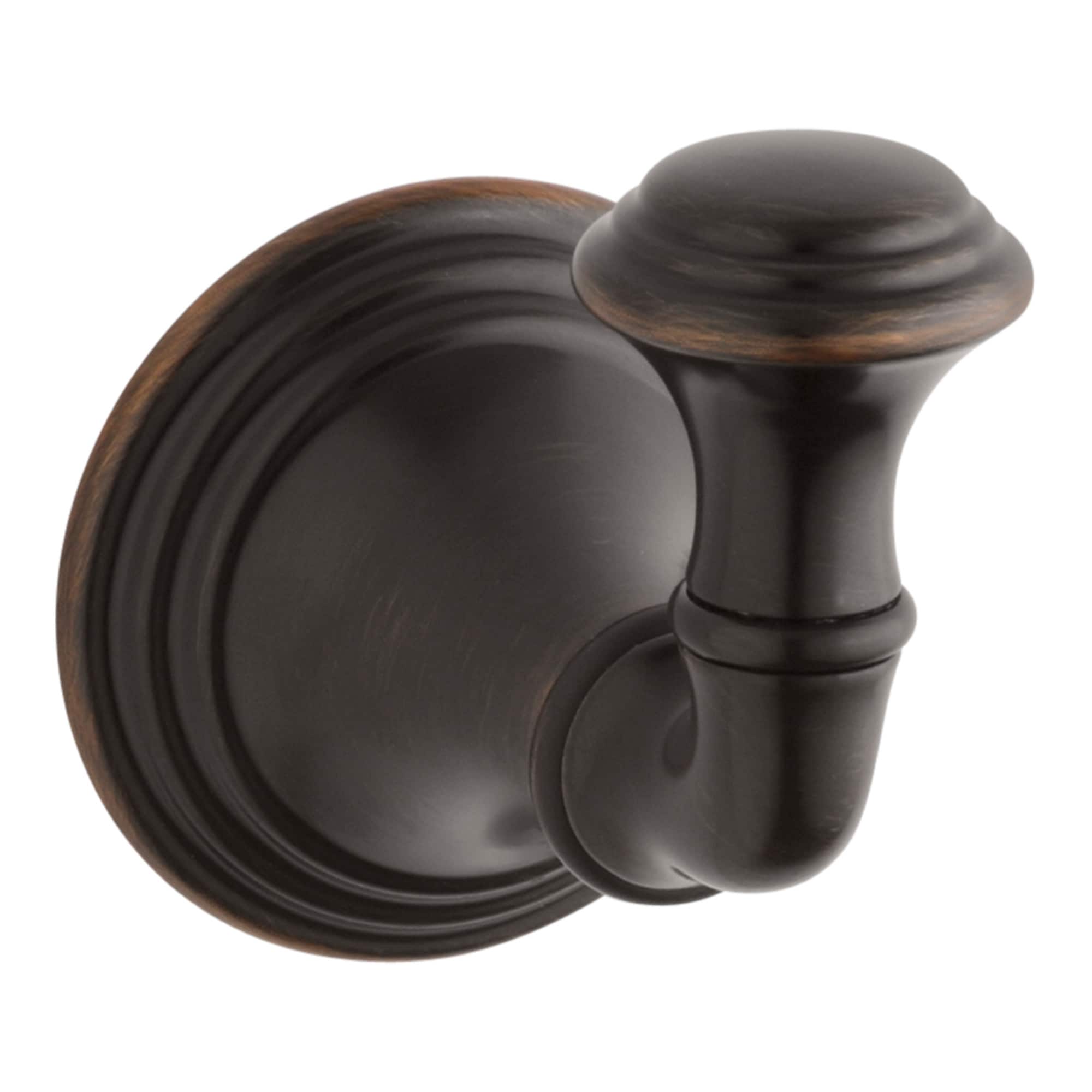 Percha de toalla montada en la pared de bronce frotado con aceite KOHLER Devonshire de un solo gancho 10555-2BZ