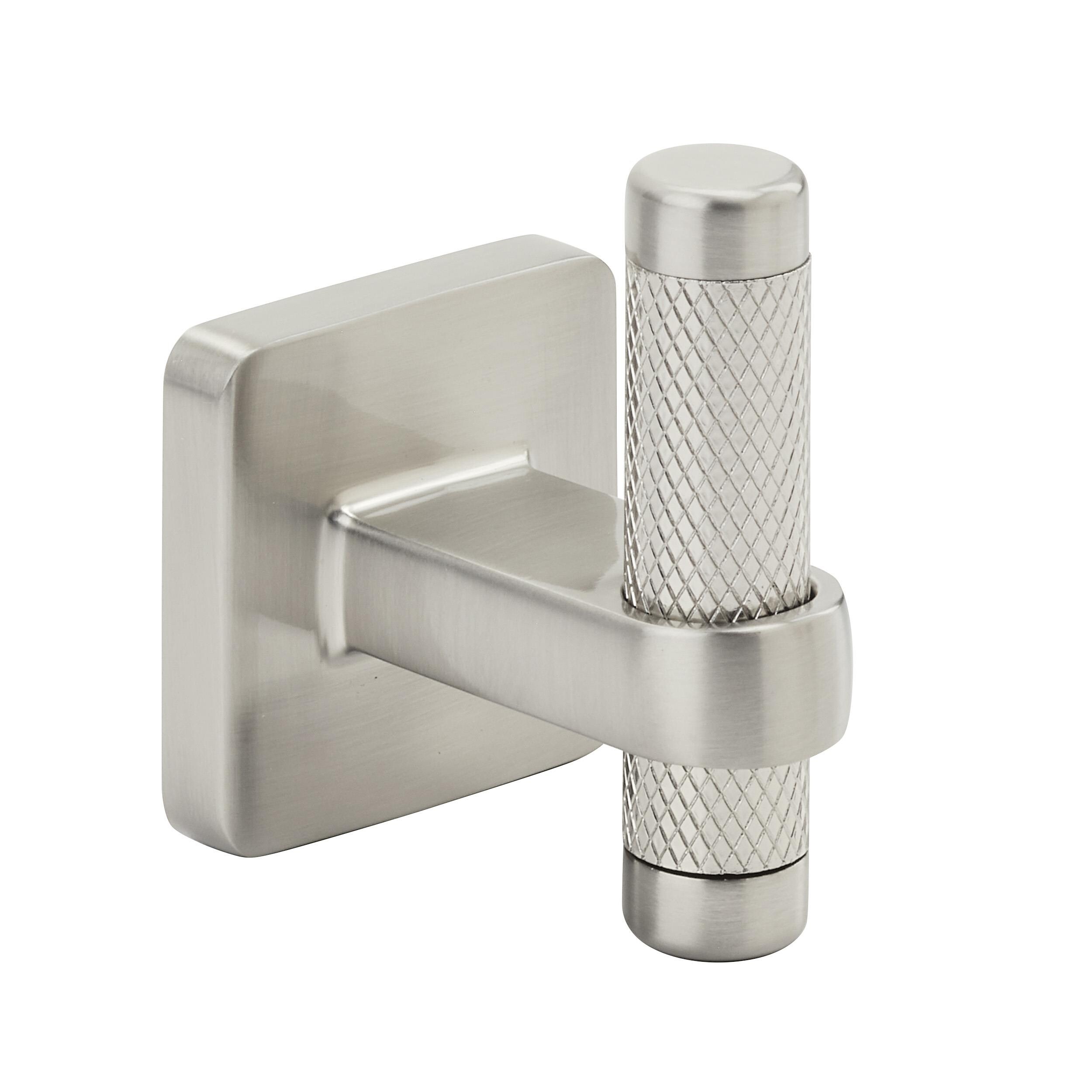 Percha para toalla de montaje en pared de un solo gancho en níquel satinado Bronx de Amerock BH36563G10