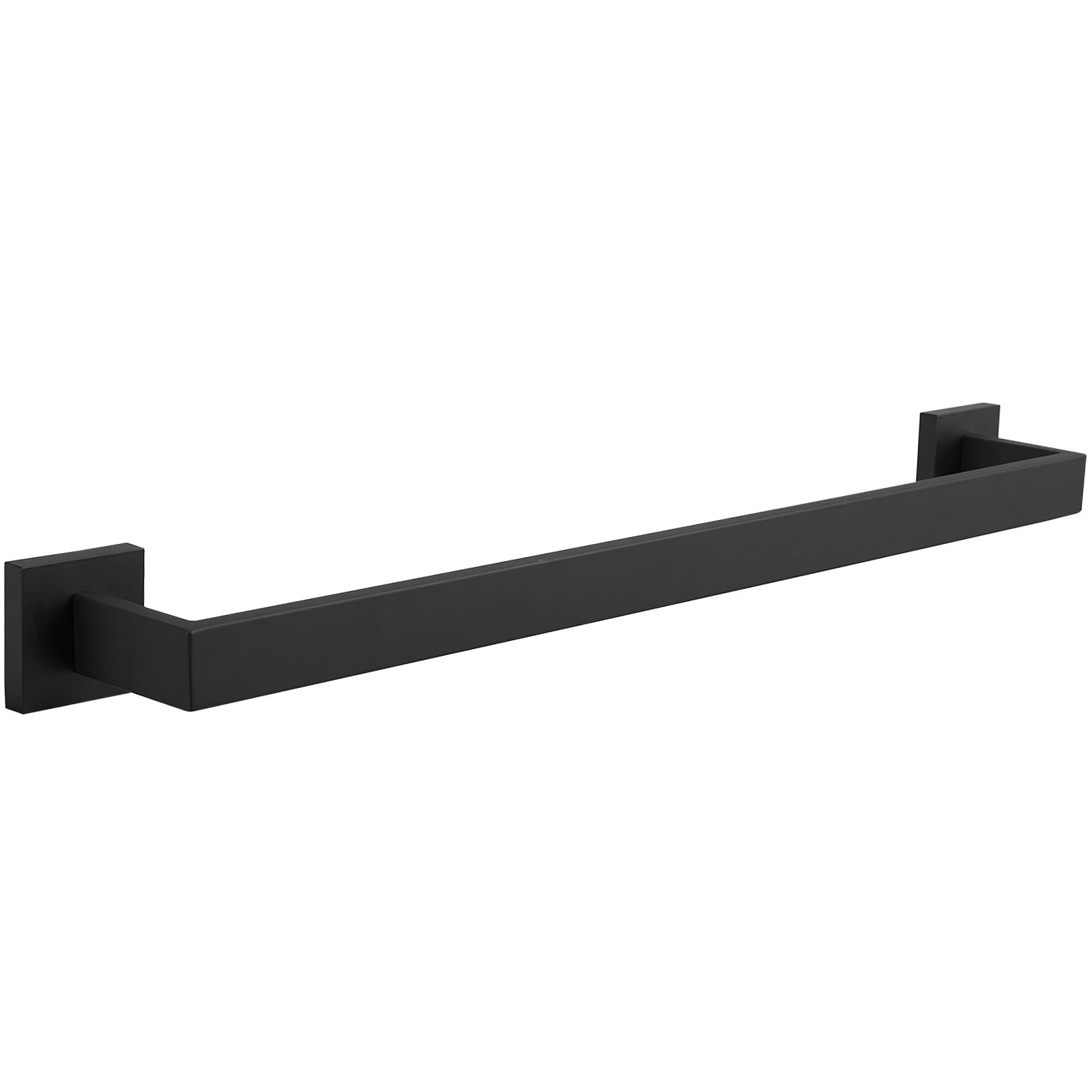 Papelera de baño de pie negro mate con espacio para rollo y almacenamiento - BWE 91040-B