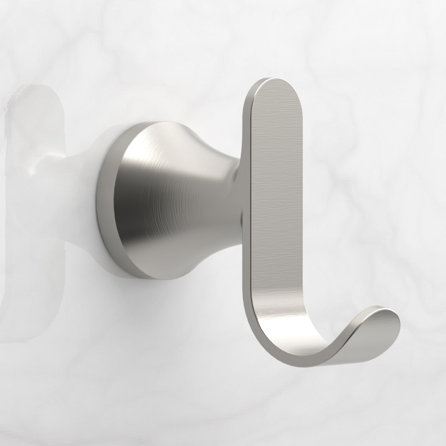 Toallero de pared doble gancho en niquel cepillado Origin 21