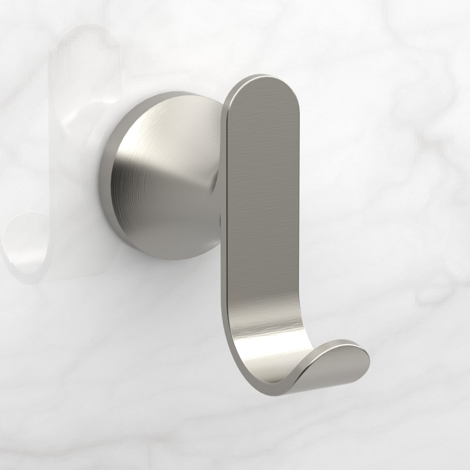 Toallero de pared doble gancho en niquel cepillado Origin 21